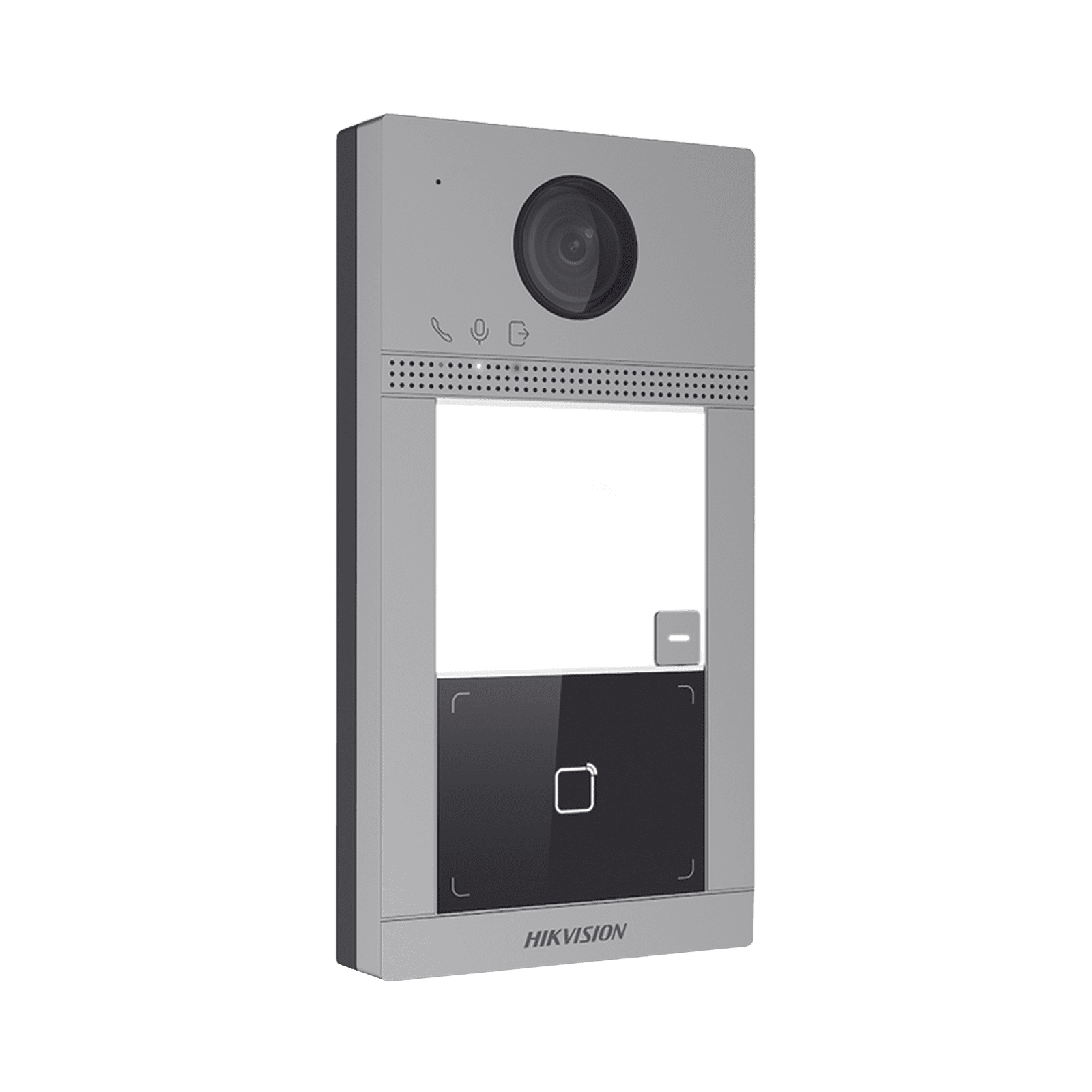 Videoportero IP 2 Megapixel / Llamada y Apertura Remota desde App Hik-Connect / PoE / Exterior IP65 + Antivandalico IK08 / 1 Departamento / Apertura con Tarjeta / Soporta 2 Puertas y hasta 6 Monitores DS-KV8113-WME1(C) - HIKVISION