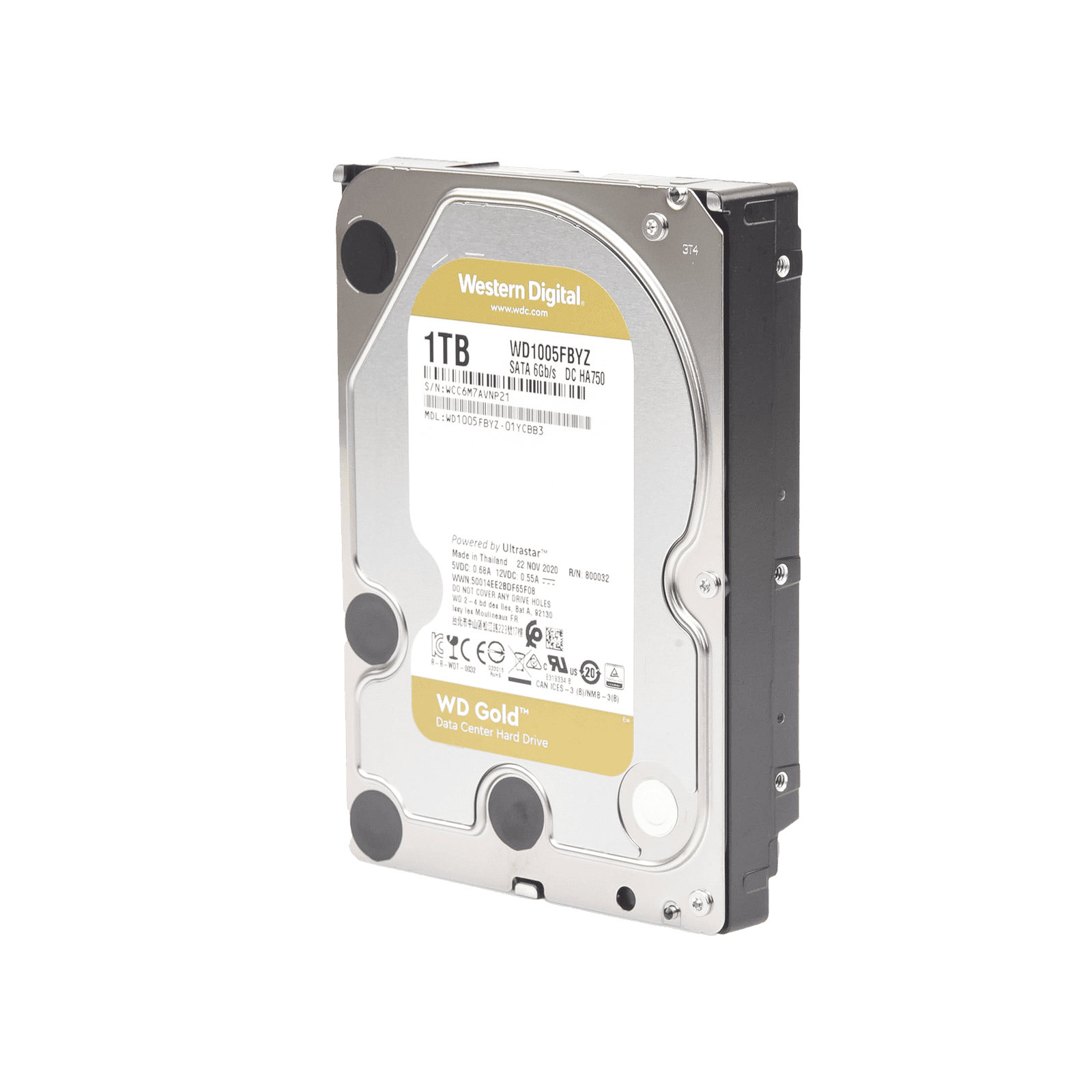 Disco Duro Gold de 1TB / Clase Enterprise / 5 AÑOS DE GARANTÍA WD1005FBYZ - Western Digital (WD)