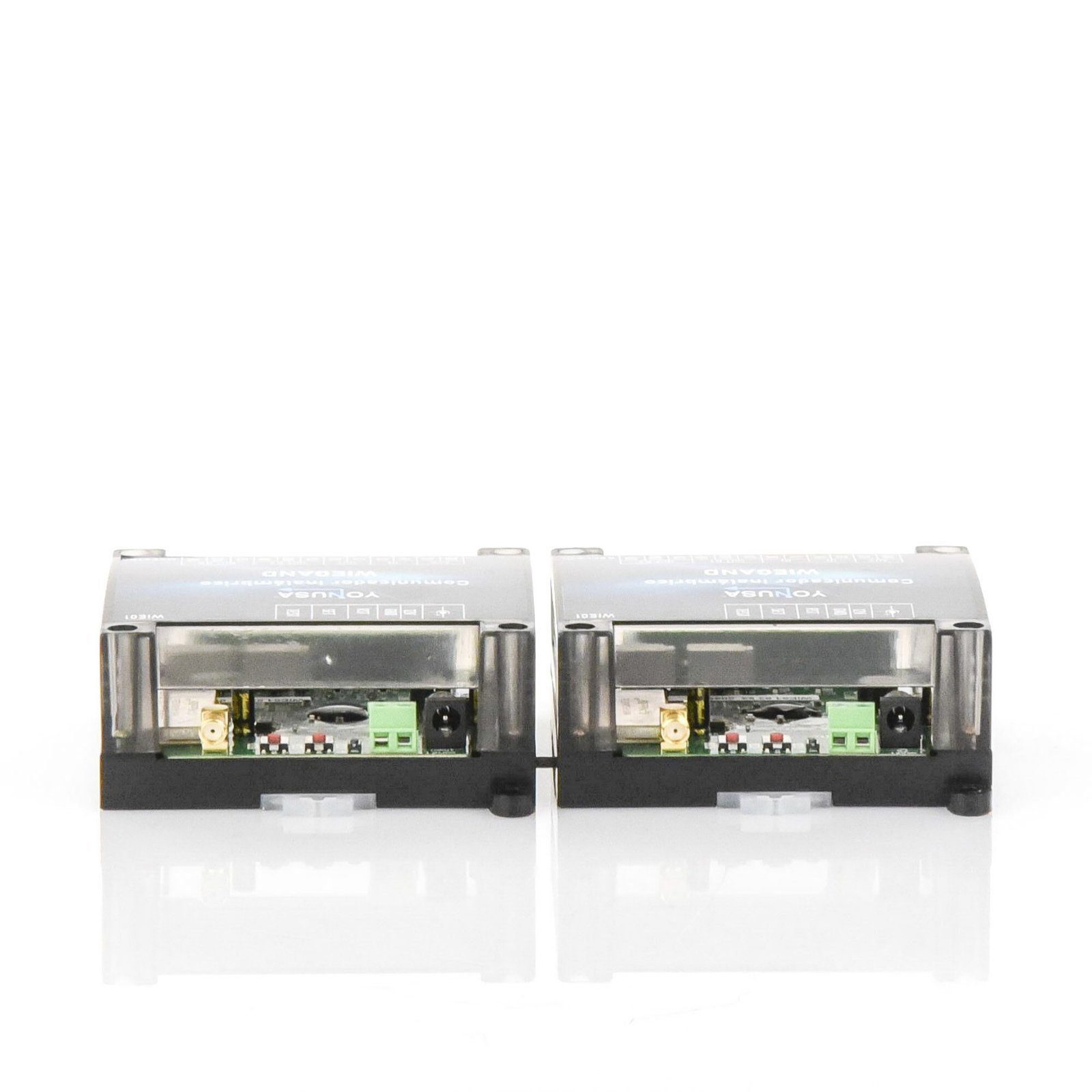 Convertidor de lectora para control de acceso (cableado a inalámbrico) / 1 Wiegand / 2 Relevadores / 2 Entradas / Hasta 1.6 KM de distancia WIE01 - YONUSA