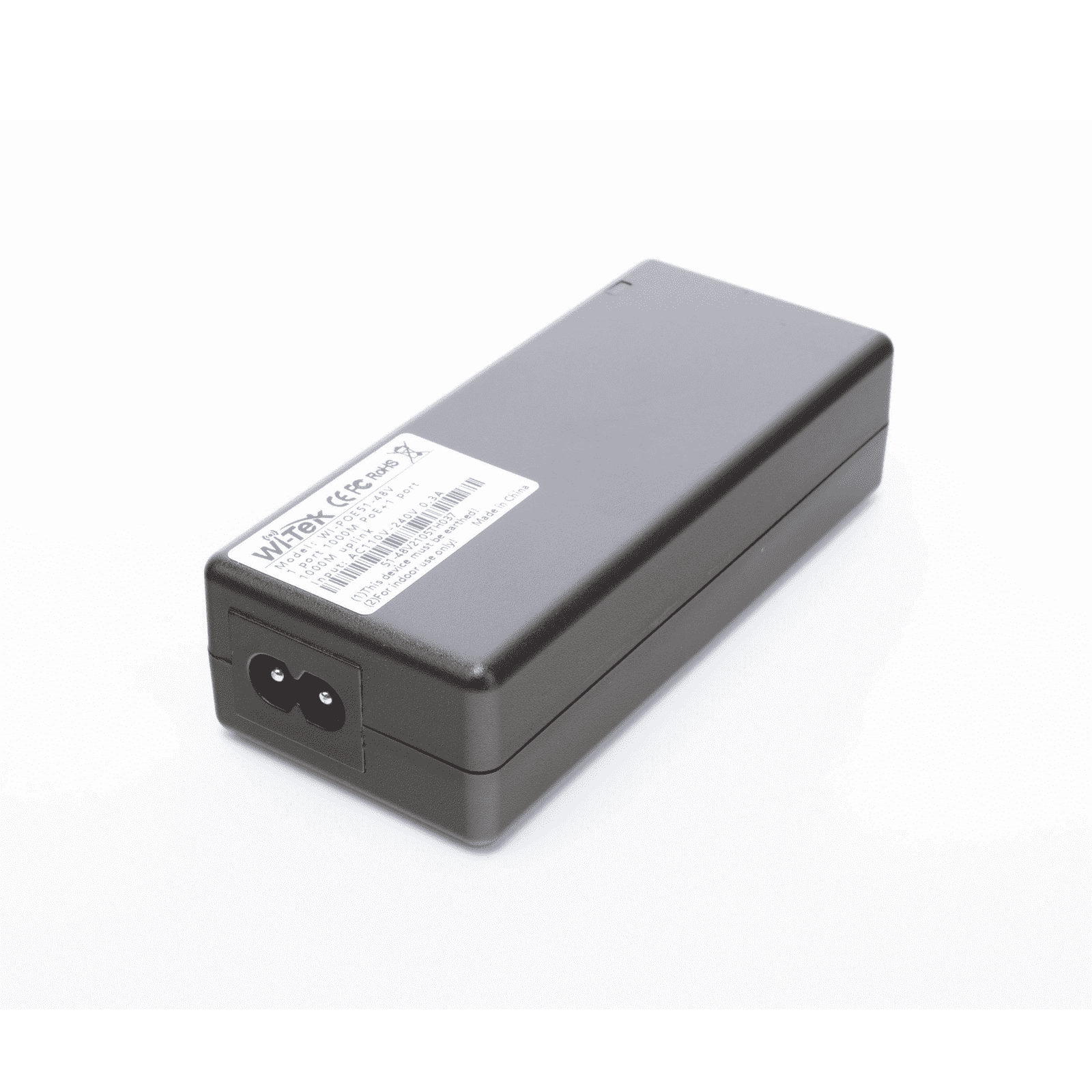 Inyector PoE 30W / PoE 802.3 af/at / 48V / Conexión plug and play / Alcance de hasta 100 metros / Aplicaciones CCTV WI-POE51-48V - WI-TEK