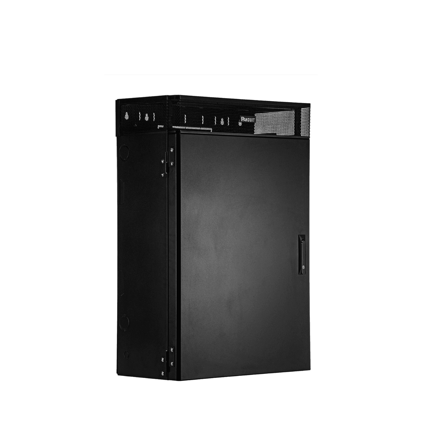 Gabinete de Montaje en Pared TrueEdge™, Con 6 UR para Equipo Activo y 6 UR para Paneles de Parcheo, Fabricado en Acero, Color Negro WME6BL - PANDUIT