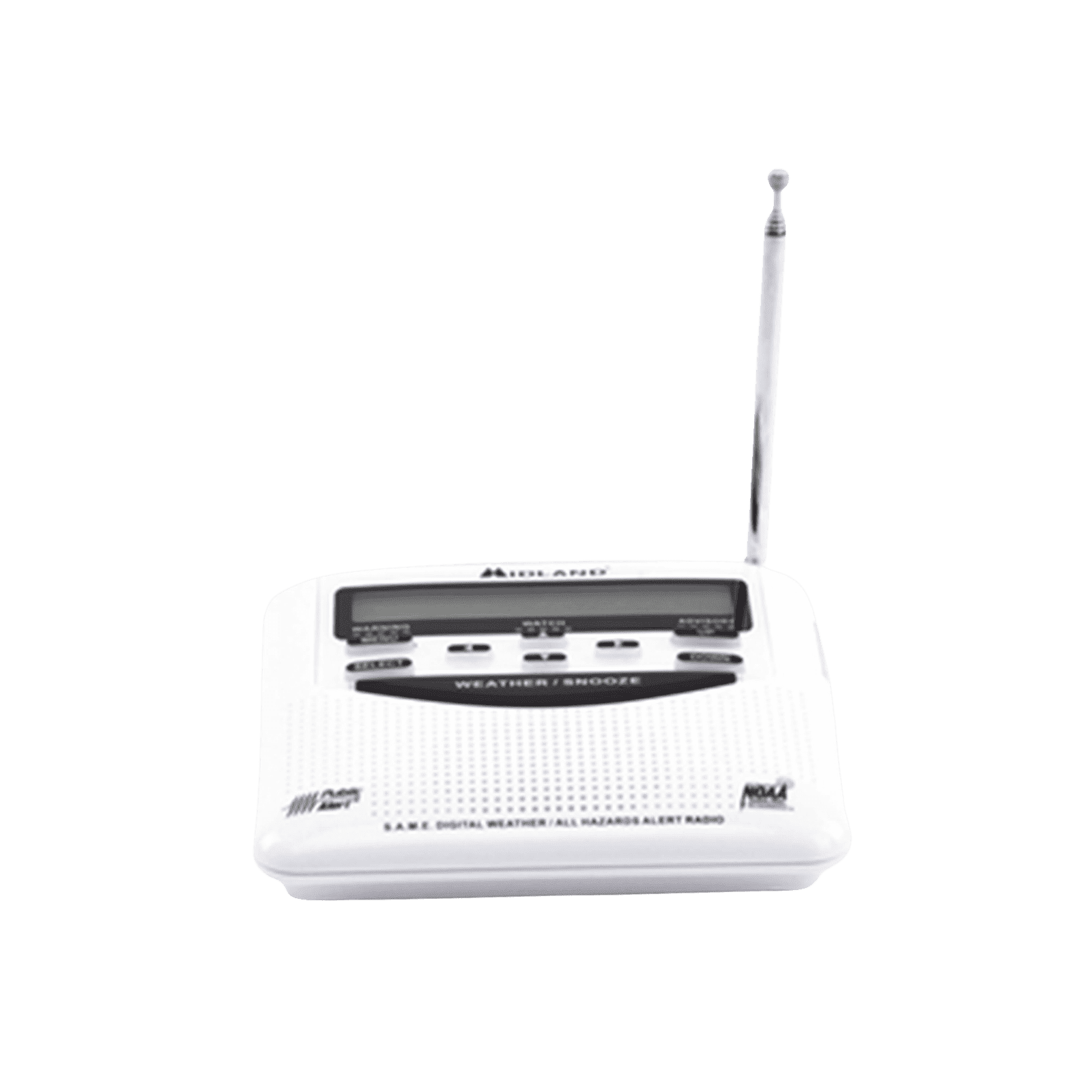 Radio receptor del Sistema de Alerta Sísmica Mexicano y meteorológico NOAA, vía radio en VHF y mediante códigos EAS-SAME WR120DSP - MIDLAND