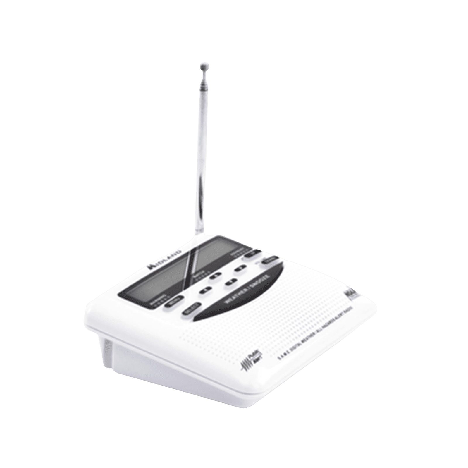 Radio receptor del Sistema de Alerta Sísmica Mexicano y meteorológico NOAA, vía radio en VHF y mediante códigos EAS-SAME WR120DSP - MIDLAND