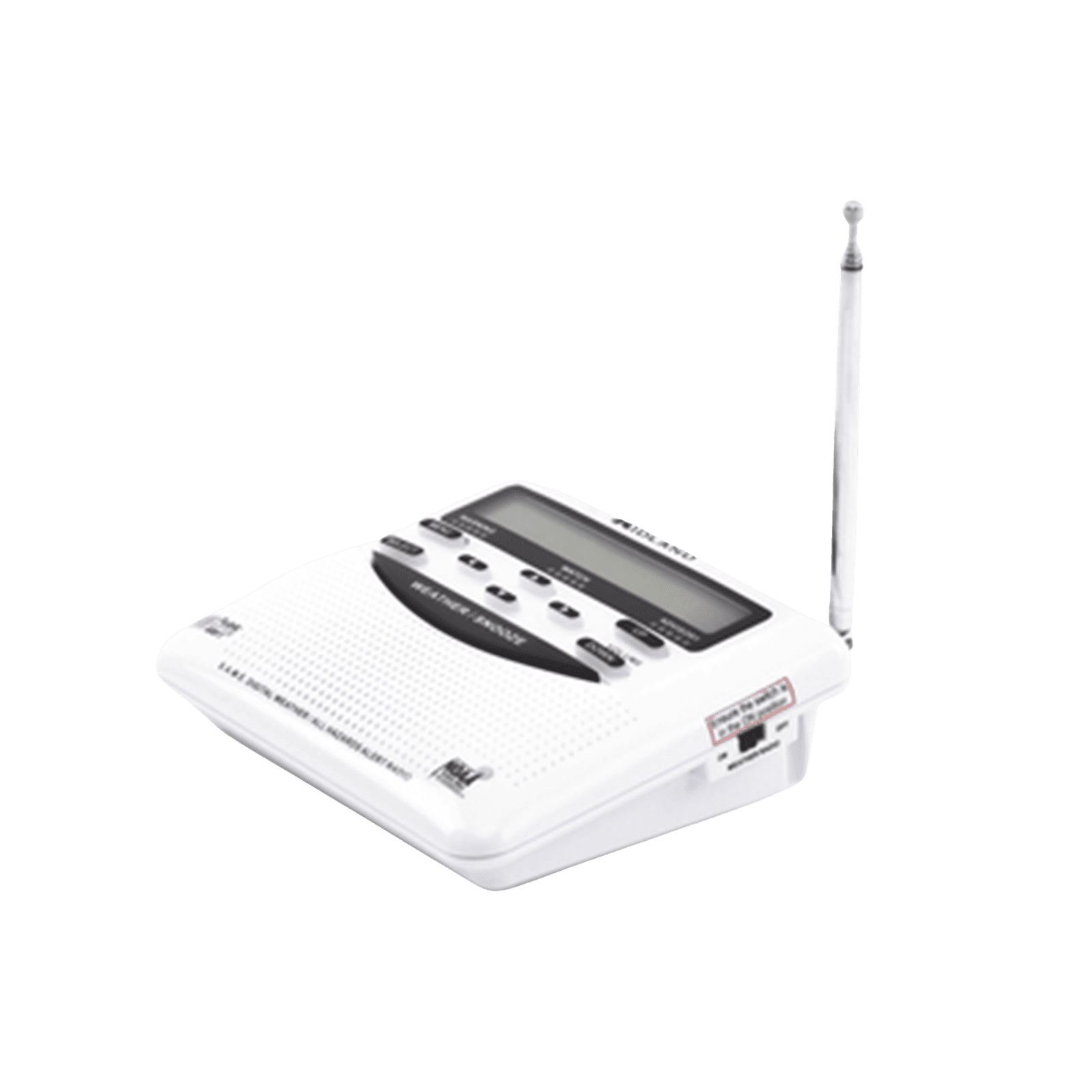 Radio receptor del Sistema de Alerta Sísmica Mexicano y meteorológico NOAA, vía radio en VHF y mediante códigos EAS-SAME WR120DSP - MIDLAND