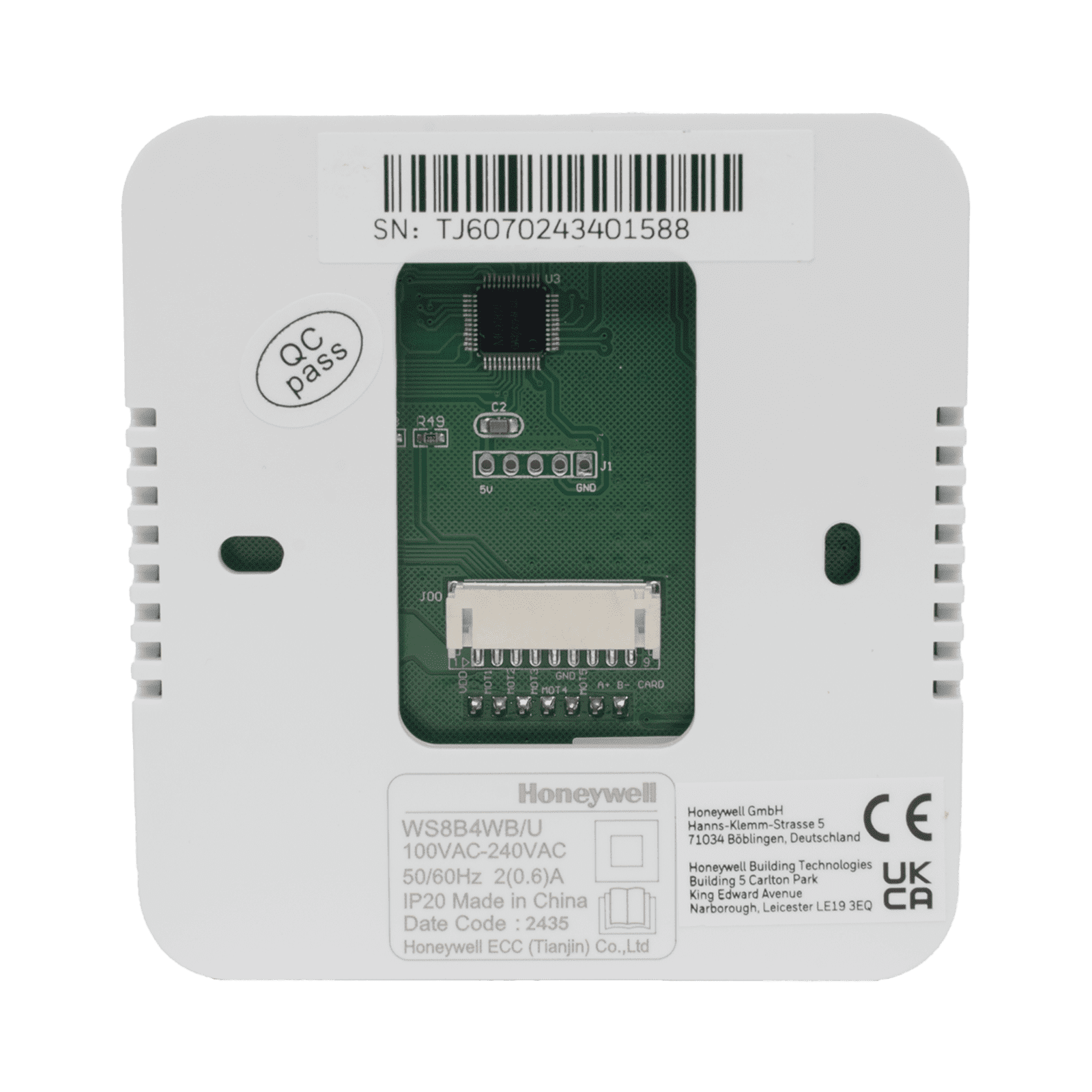 Controlador de temperatura WS8: 100 a 240 V CA: Blanco: Tubo 2/4 WS8B4WB/U - HONEYWELL BMS