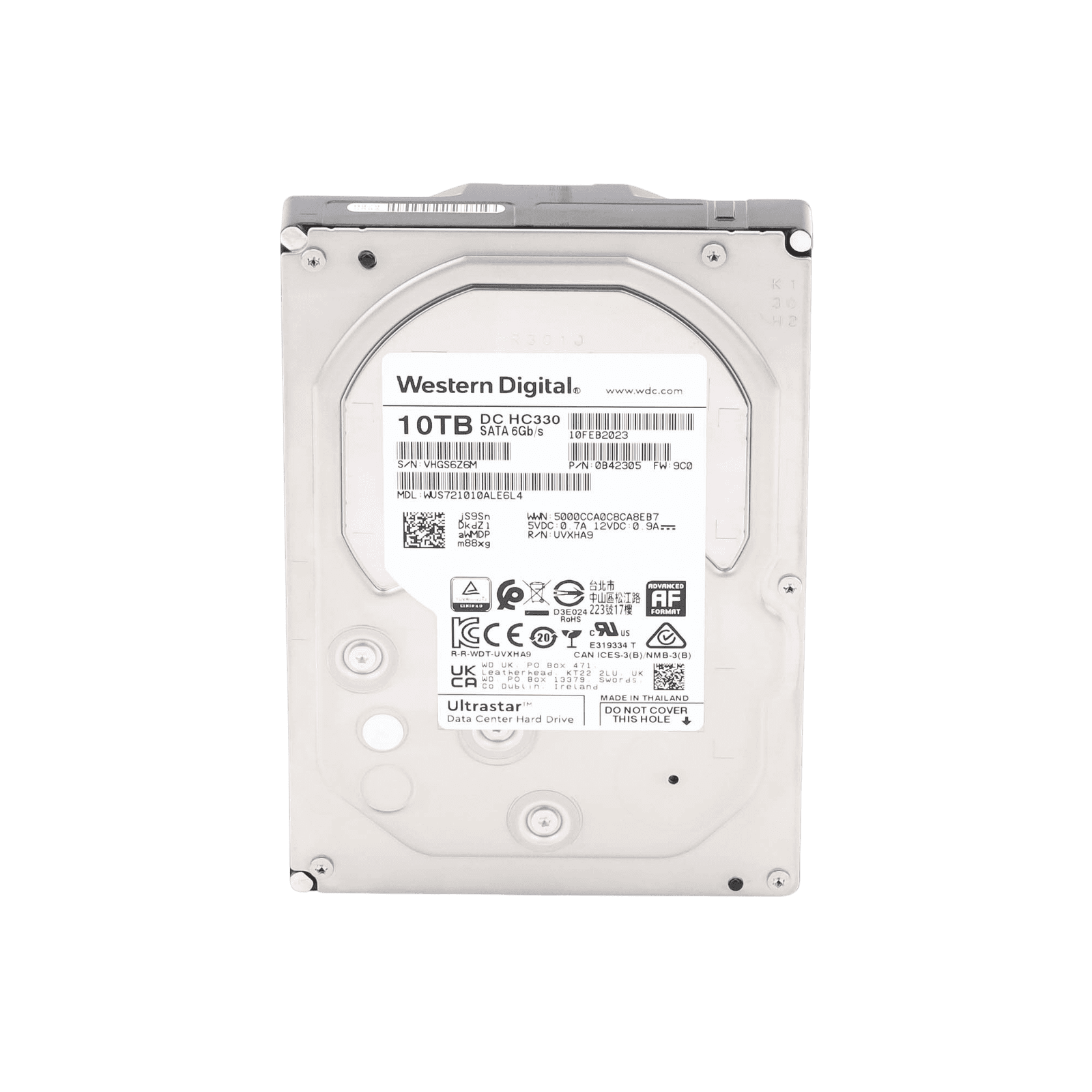 Disco Duro Enterprise 3.5″ 10 TB / Hikvision / 7200 RPM / SATA / Alto Rendimiento / Recomendado para NVRs HIKVISION WUS721010ALE6L4/HIK - HIKVISION