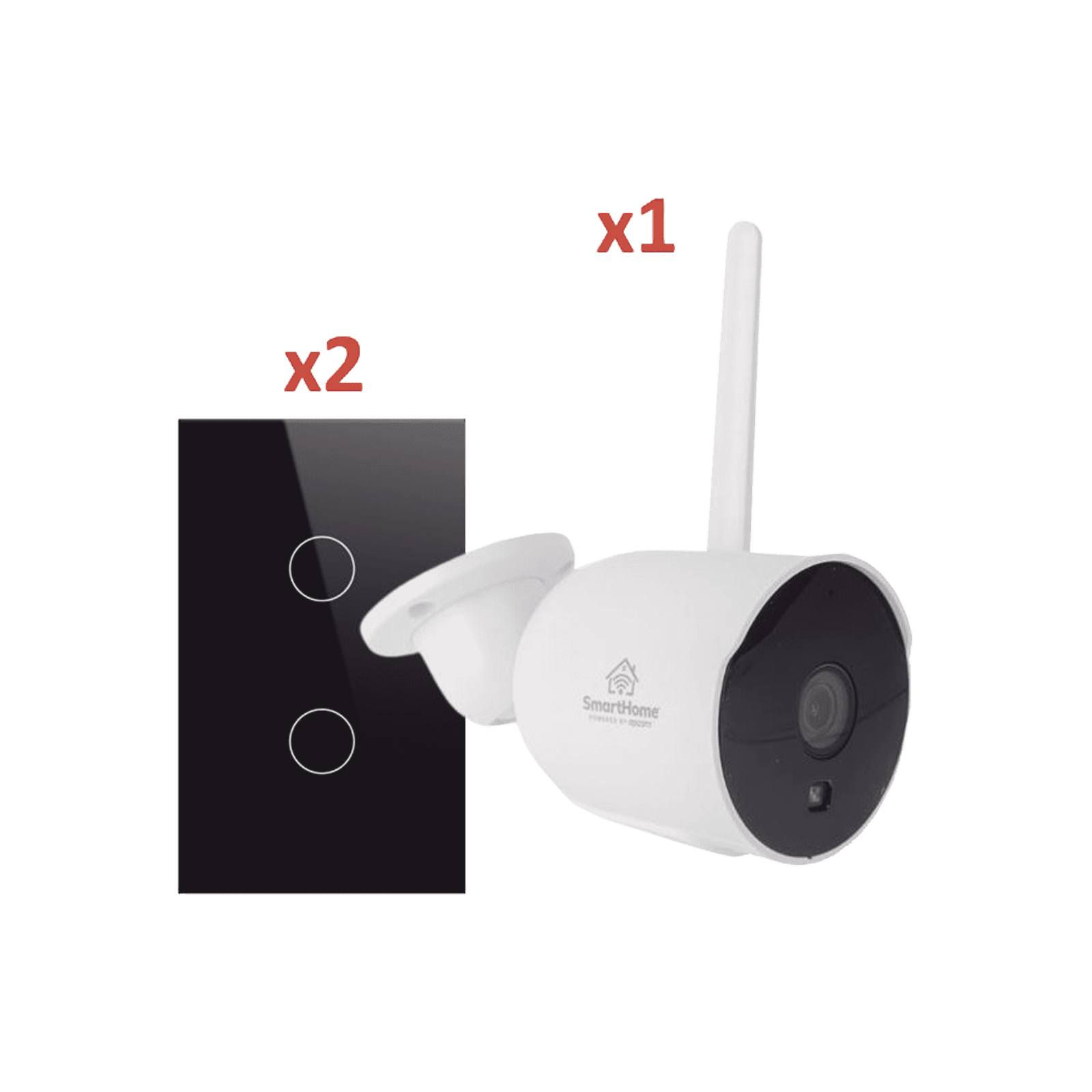 (Wifi) KIT 1 camara Wifi y 2 apagadores inteligentes Wifi SH1CAM2SK - SMARTHOME BY EPCOM