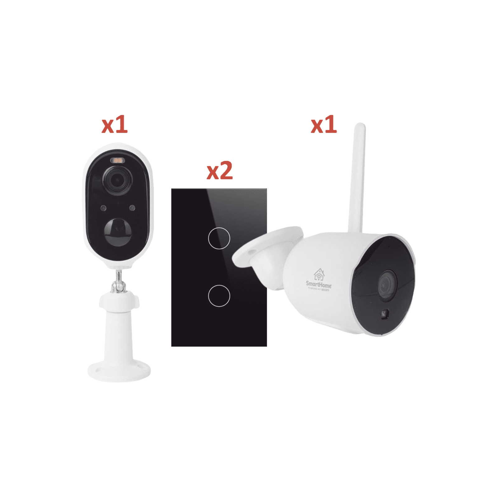 (Wifi) KIT 2 camaras Wifi y 2 apagadores inteligentes Wifi SH2CAM2SK - SMARTHOME BY EPCOM