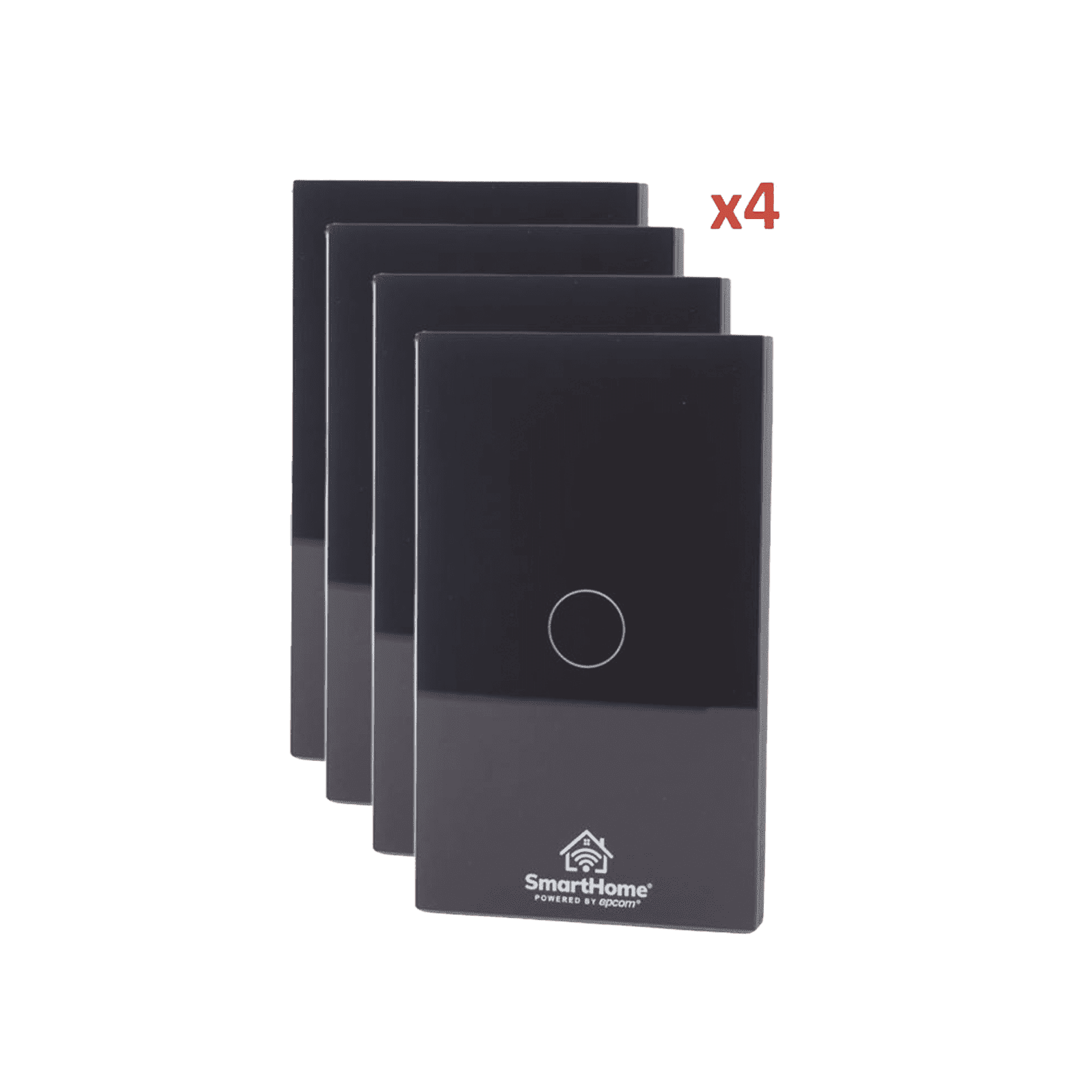(Wifi) KIT 4 apagadores inteligentes Wifi compatibles con Alexa y GoogleHome SH411W4K - SMARTHOME BY EPCOM