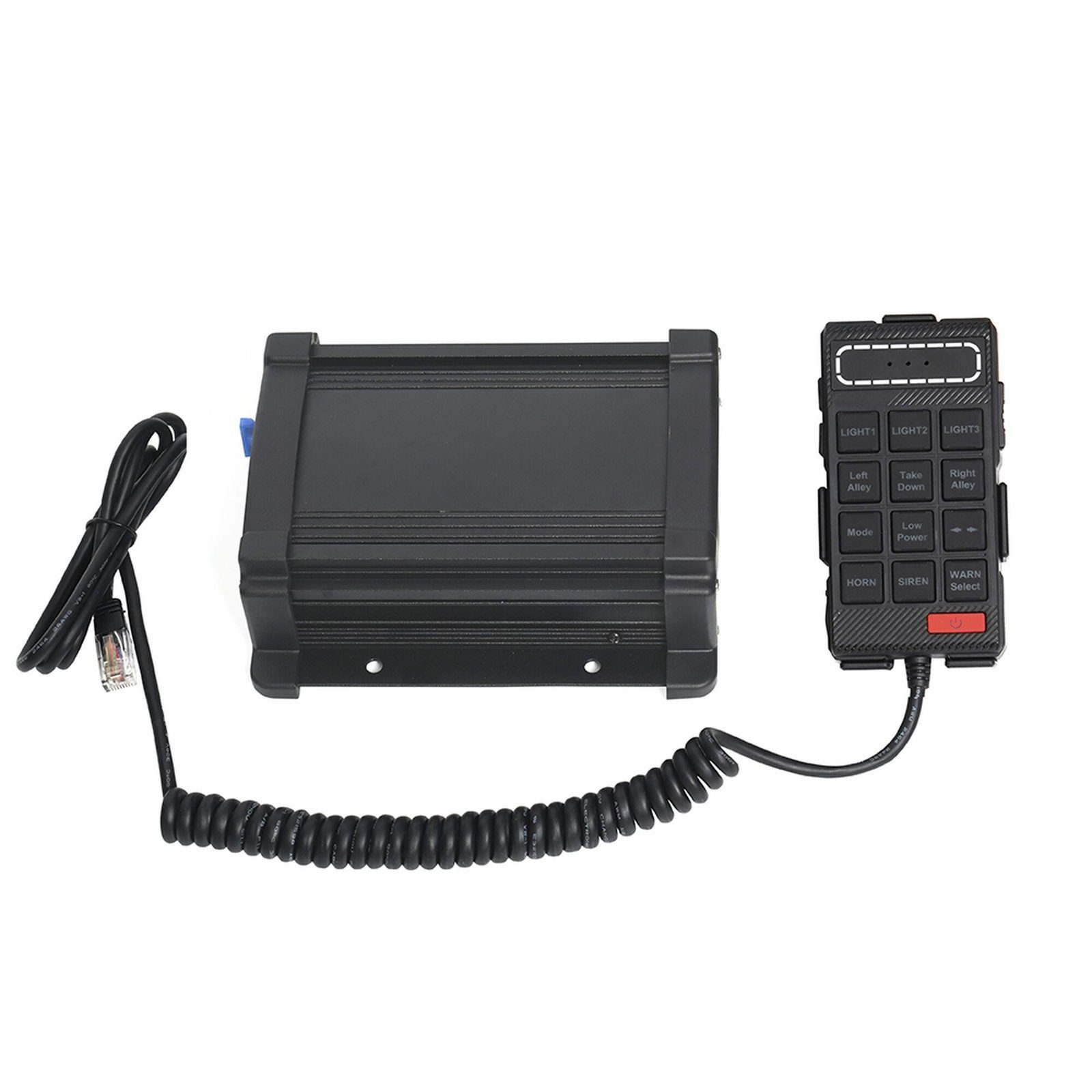 Sirena Vehicular de 100W de Potencia Con Controlador Unimando, Micrófono, Control de Tonos y Patrones de destello de Barras de Luces Serie X67 / X75 X100F - EPCOM INDUSTRIAL SIGNALING