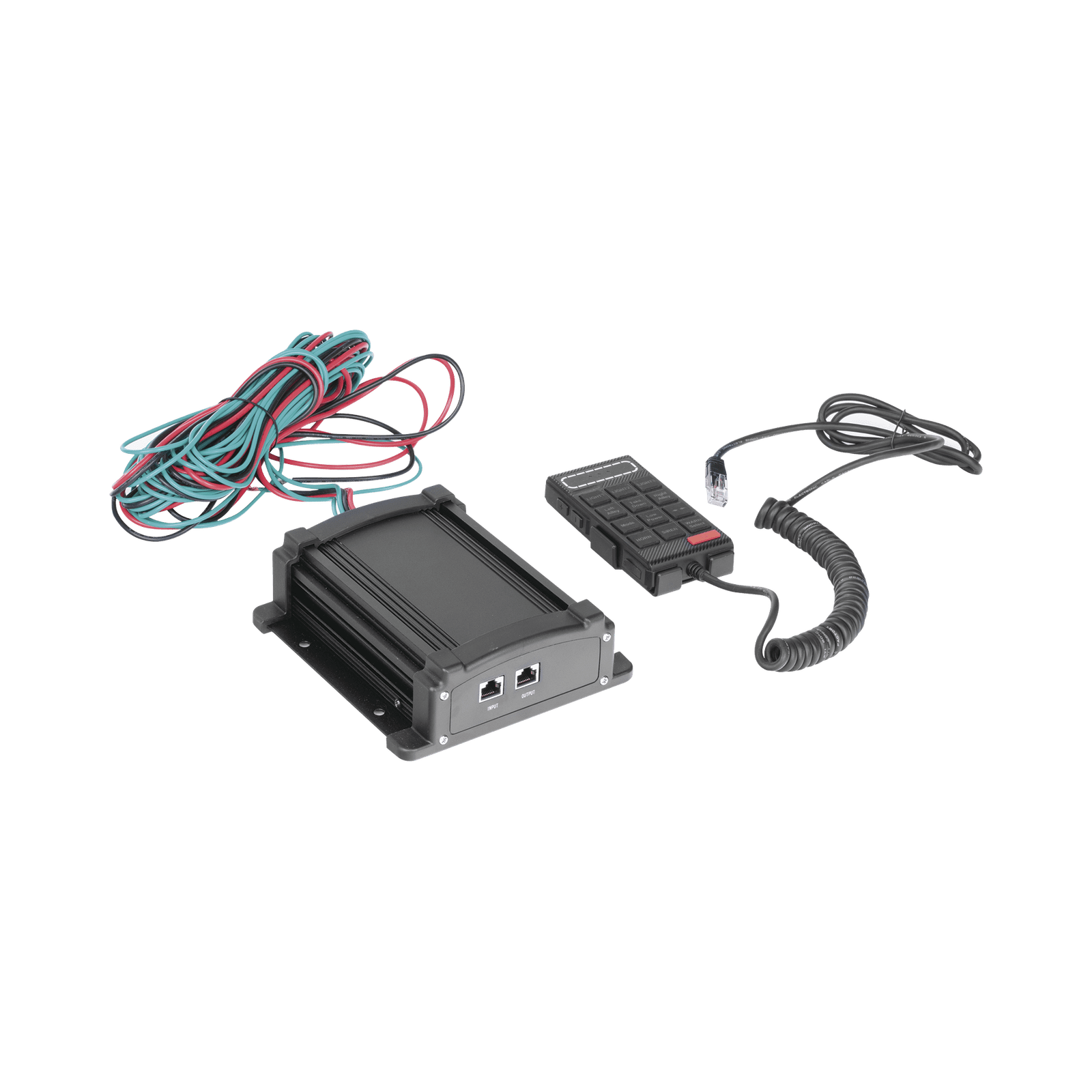 Sirena Vehicular de 100W de Potencia Con Controlador Unimando, Micrófono, Control de Tonos y Patrones de destello de Barras de Luces Serie X67 / X75 X100F - EPCOM INDUSTRIAL SIGNALING