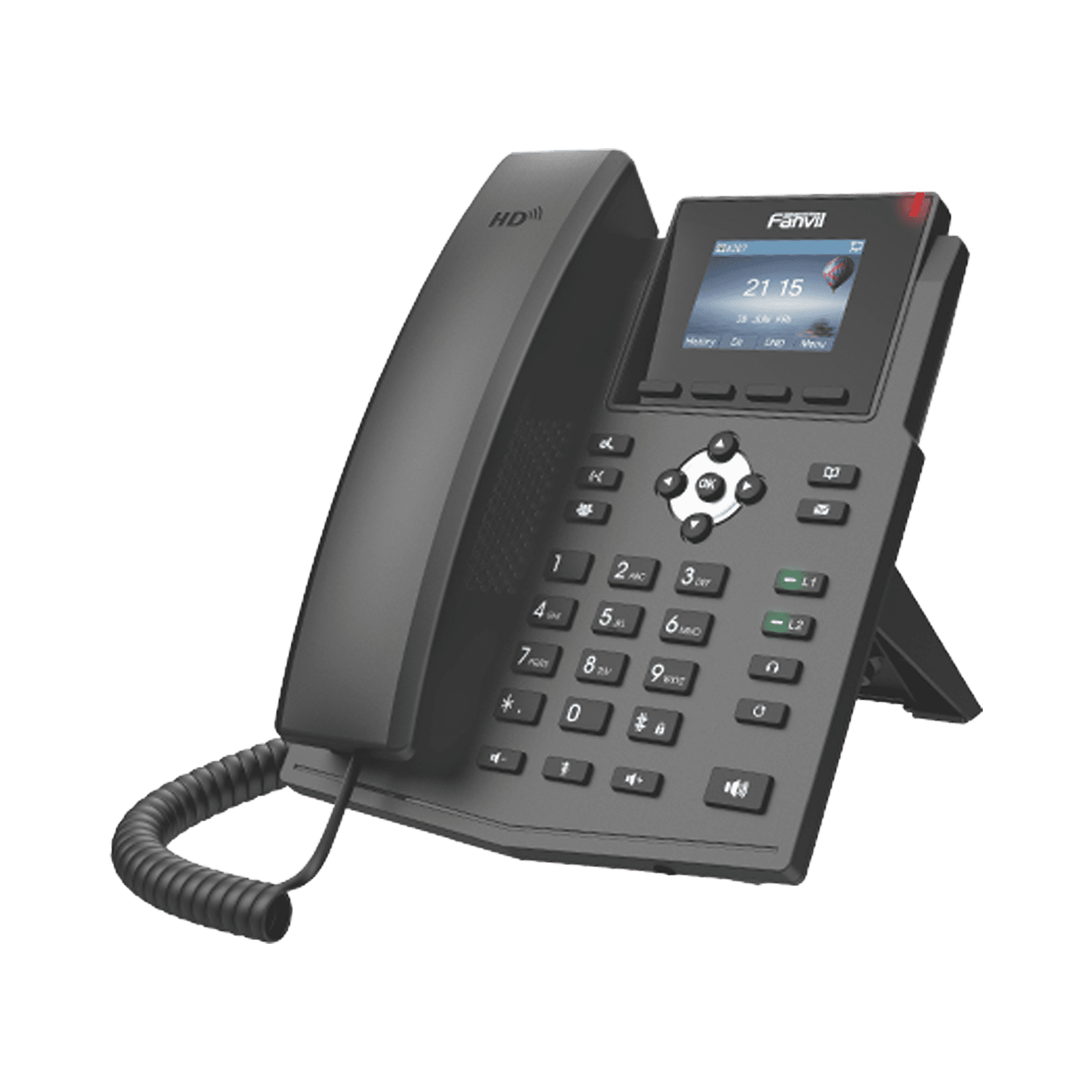 Teléfono IP empresarial para 4 líneas SIP con pantalla LCD de 2.4 pulgadas a color, Opus y conferencia de 3 vías, PoE. X3SP-V2 - FANVIL