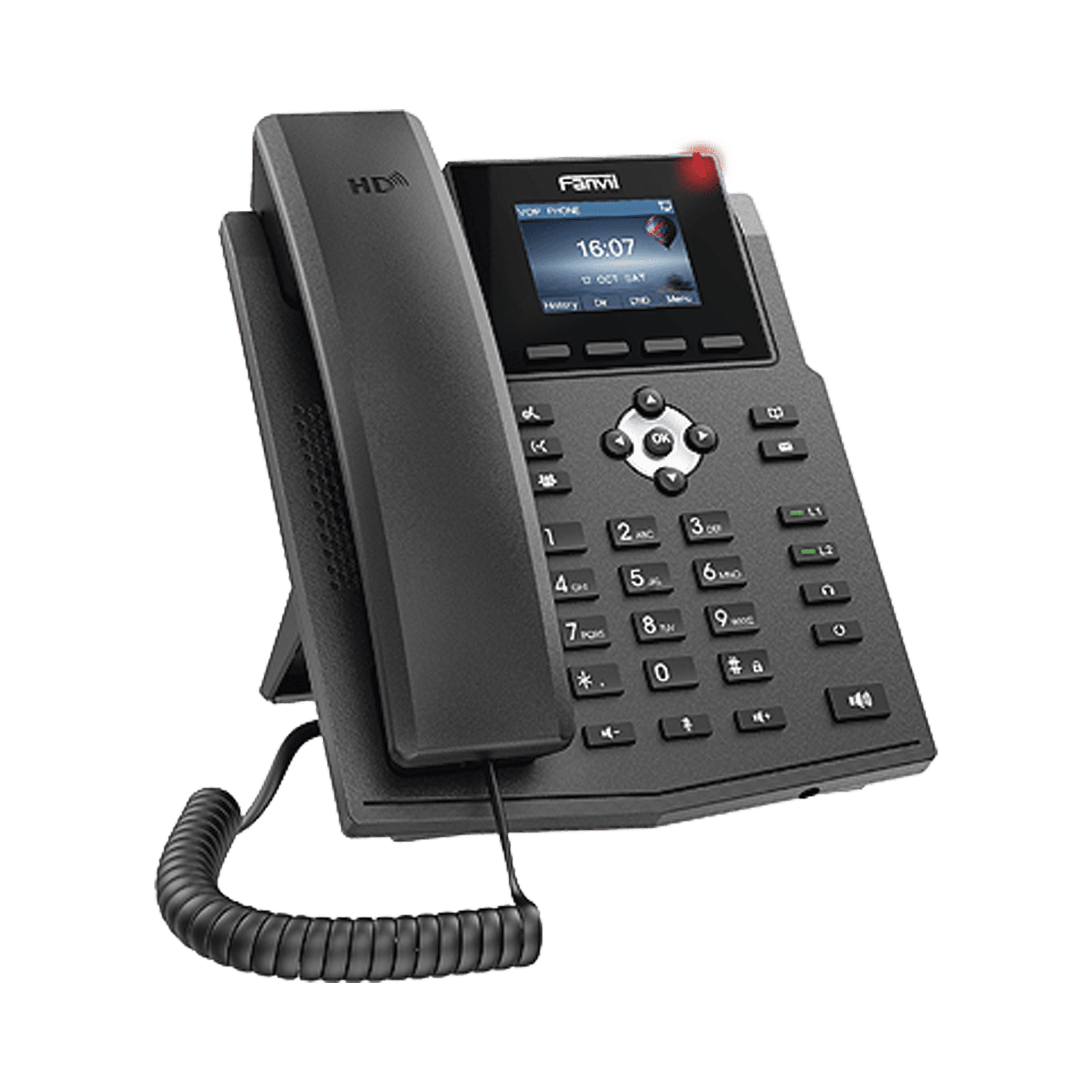 Teléfono IP empresarial para 4 líneas SIP con pantalla LCD de 2.4 pulgadas a color, Opus y conferencia de 3 vías, PoE. X3SP-V2 - FANVIL
