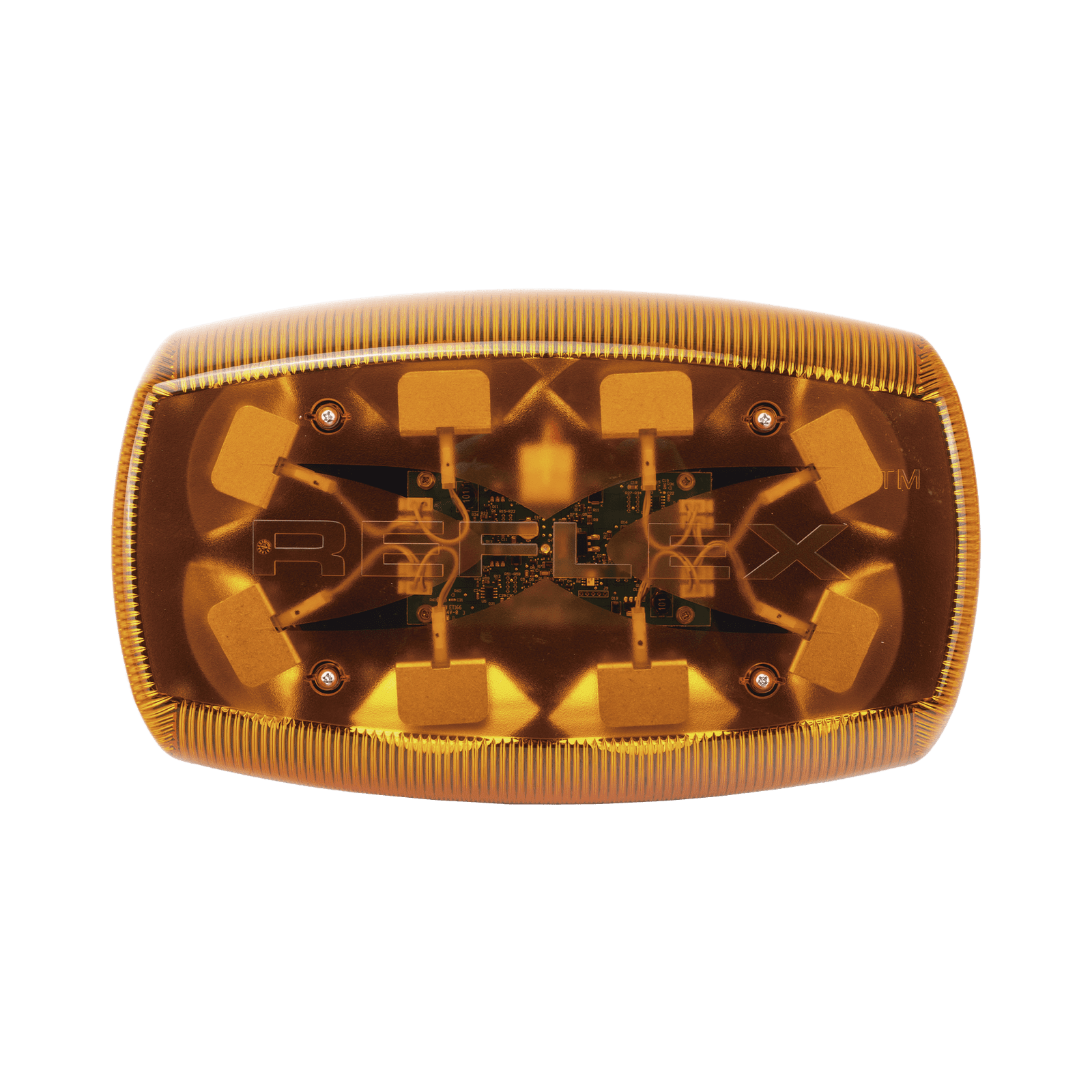 Mini Barra de Luces Ultra Brillante, color Ámbar, Ideal para Seguridad Privada X5580-AA - ECCO