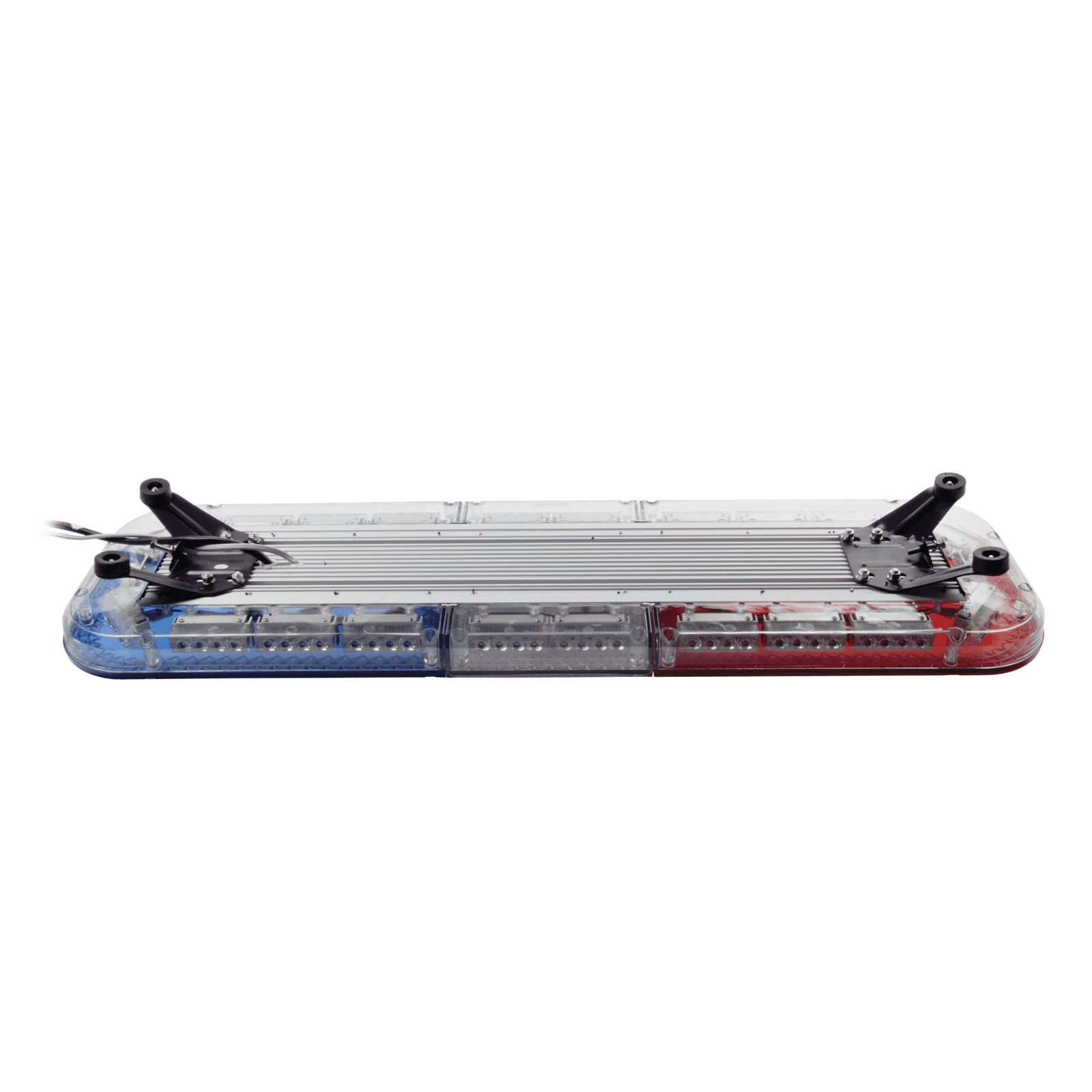 Barra de luces de 47″ rojo/azul, 88 LED, con control de tráfico en color ámbar, ideal para equipar unidades de seguridad publica X67-RBA - EPCOM INDUSTRIAL SIGNALING