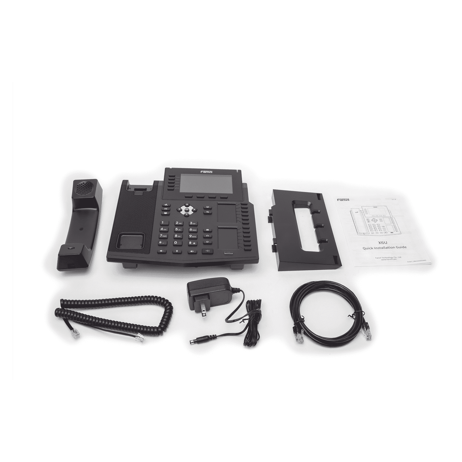 Teléfono IP Empresarial con Estándares Europeos, 20 lineas SIP con pantalla LCD a color, 60 teclas DSS/BLF, puertos Gigabit, IPv6, Opus , PoE/DC X6U - FANVIL