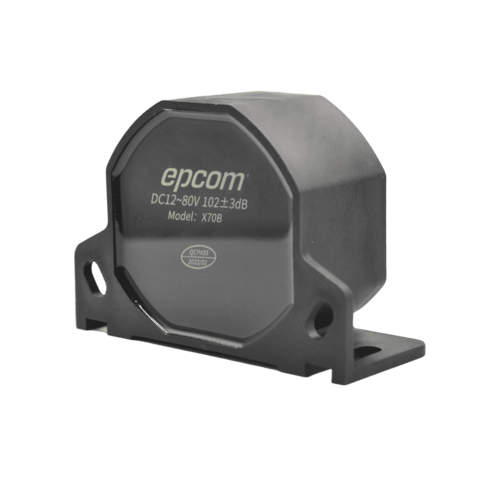 Alarma de Reversa Vehicular Profesional, 12-80 Vcc, 105±3dB X70B - EPCOM