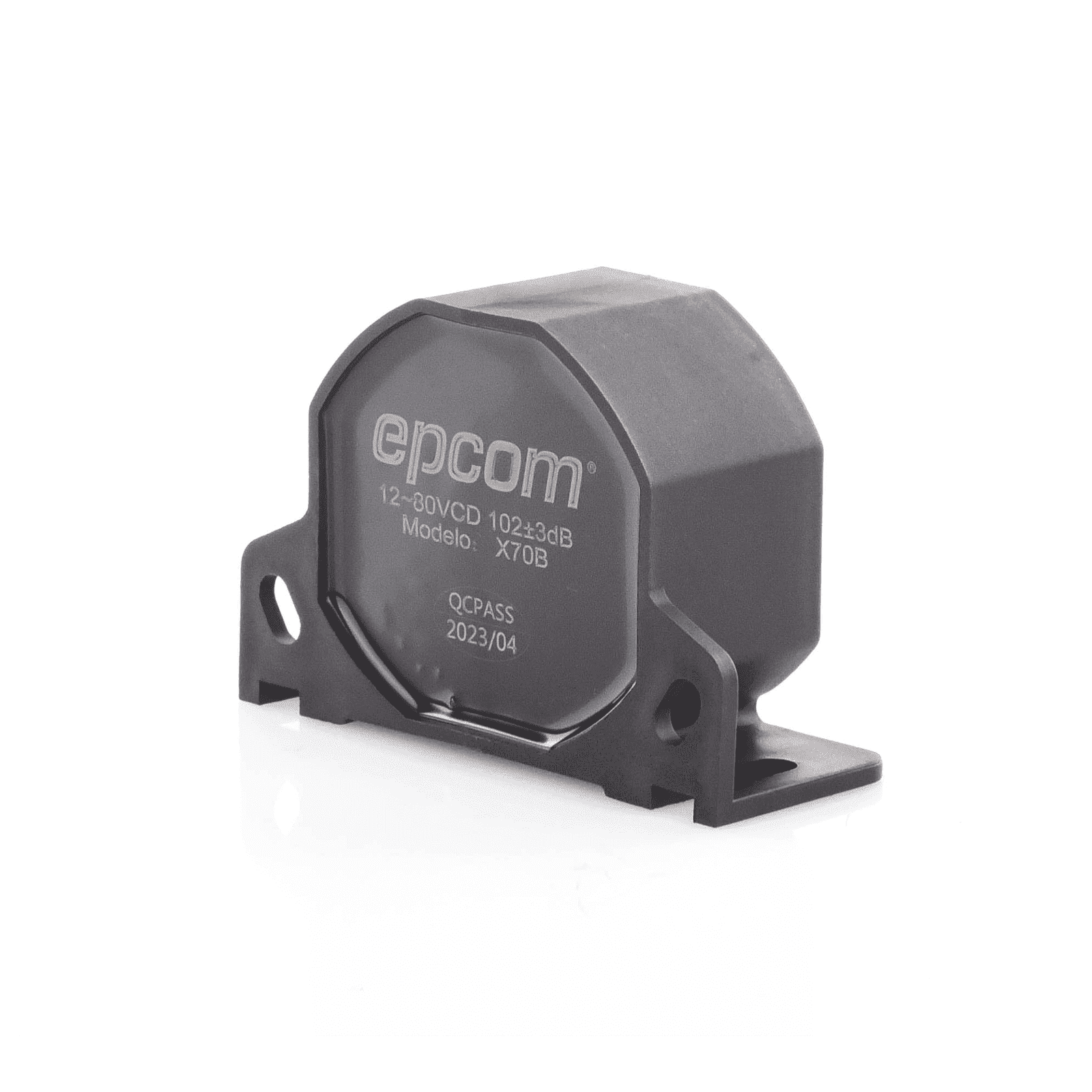 Alarma de Reversa Vehicular Profesional, 12-80 Vcc, 105±3dB X70B - EPCOM