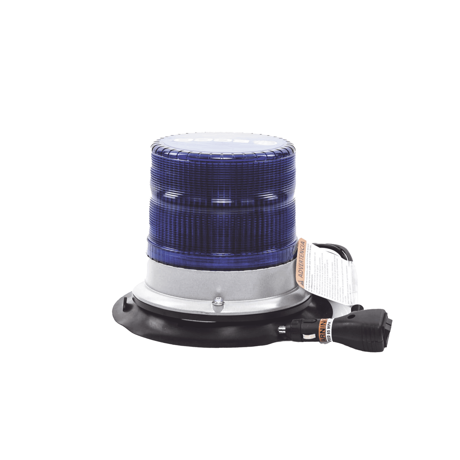 Baliza led pulso, 12-24vdc, 11 patrones de flash, montaje de imán de vacío, azul X7960BVM - ECCO