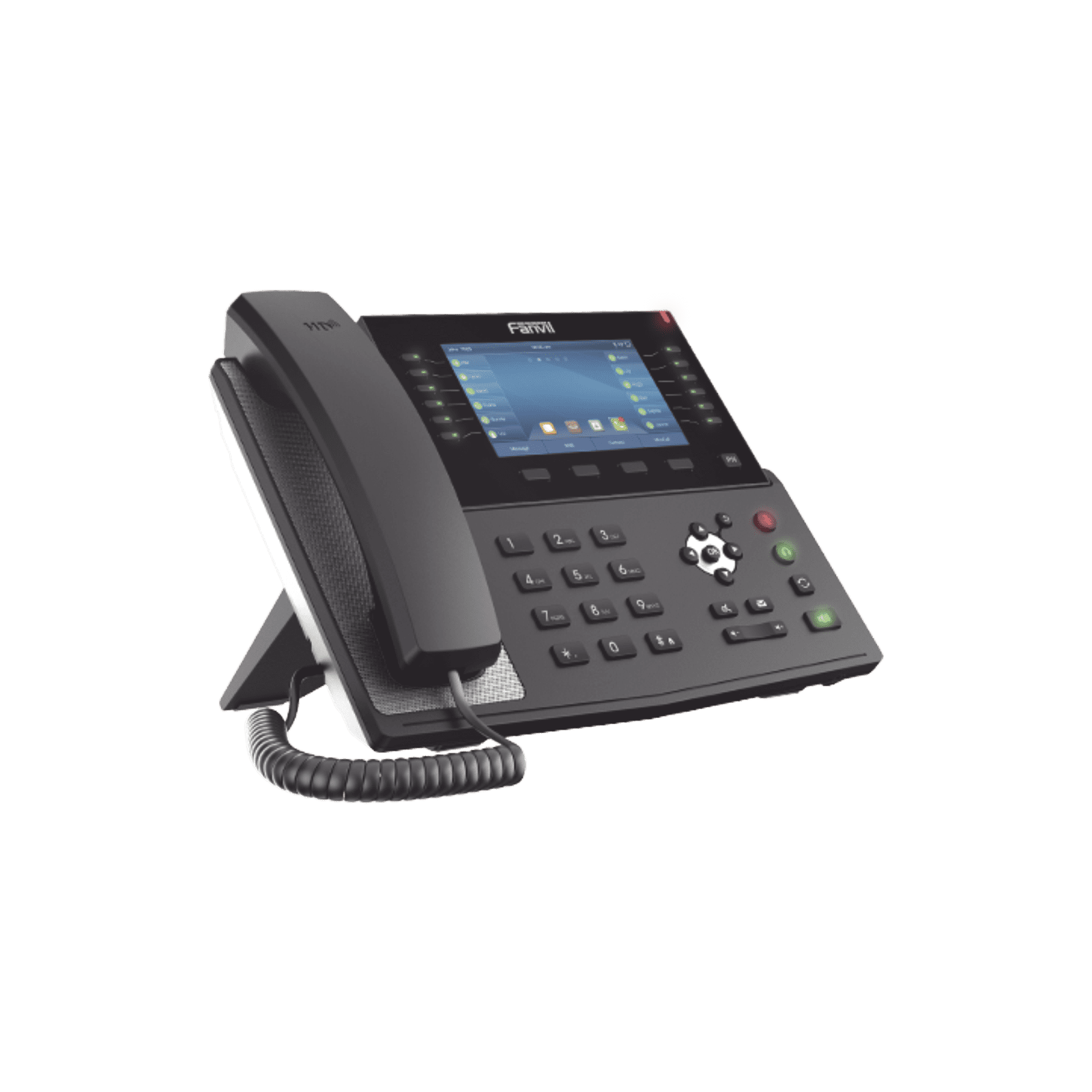 Teléfono IP empresarial para 20 lineas SIP, Bluetooth integrado para diademas, PoE y hasta 60 botones DSS con doble puerto Gigabit, soporta recepción de video X7C - FANVIL