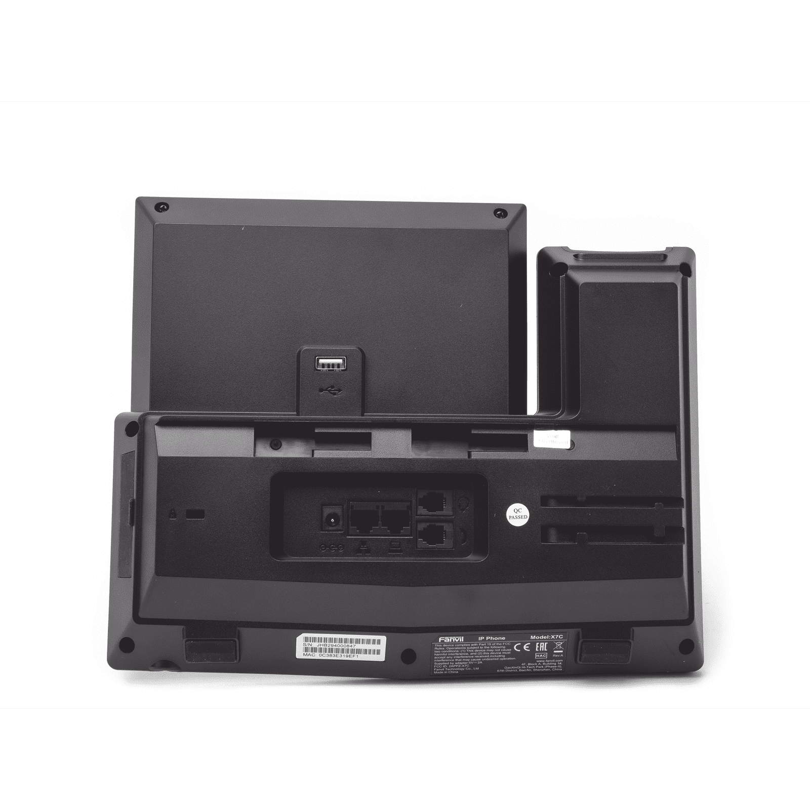 Teléfono IP empresarial para 20 lineas SIP, Bluetooth integrado para diademas, PoE y hasta 60 botones DSS con doble puerto Gigabit, soporta recepción de video X7C - FANVIL