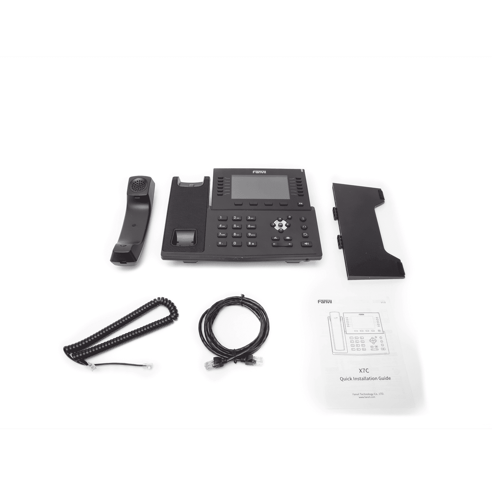 Teléfono IP empresarial para 20 lineas SIP, Bluetooth integrado para diademas, PoE y hasta 60 botones DSS con doble puerto Gigabit, soporta recepción de video X7C - FANVIL
