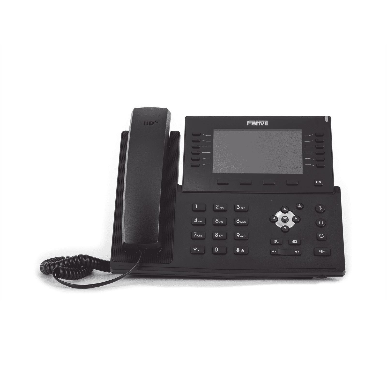 Teléfono IP empresarial para 20 lineas SIP, Bluetooth integrado para diademas, PoE y hasta 60 botones DSS con doble puerto Gigabit, soporta recepción de video X7C - FANVIL