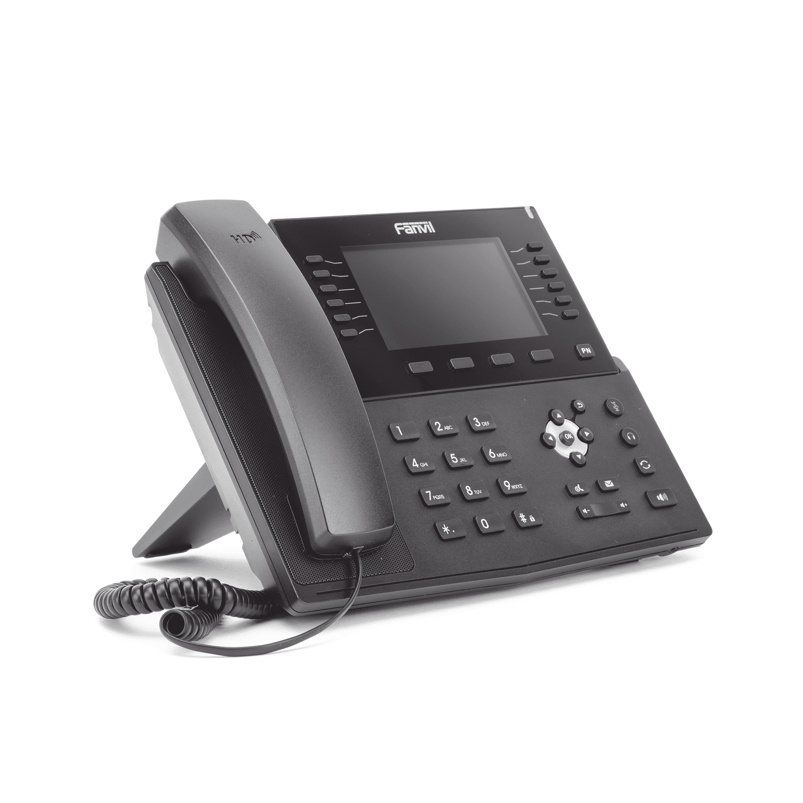 Teléfono IP empresarial para 20 lineas SIP, Bluetooth integrado para diademas, PoE y hasta 60 botones DSS con doble puerto Gigabit, soporta recepción de video X7C - FANVIL