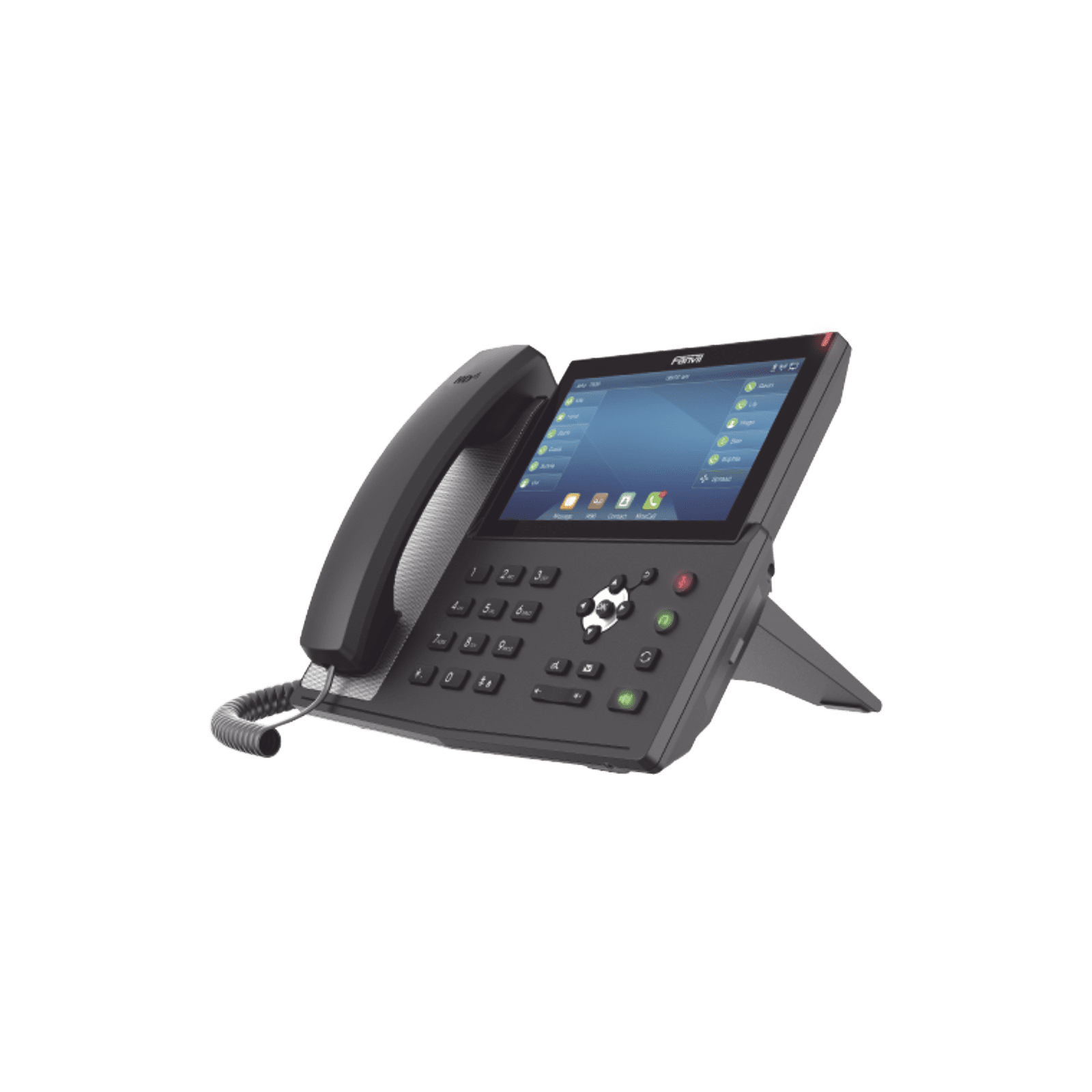 Teléfono IP empresarial para 20 lineas SIP, pantalla táctil, Bluetooth integrado para diadema, PoE y hasta 127 botones DSS con doble puerto Gigabit, soporta recepción de video X7-F - FANVIL