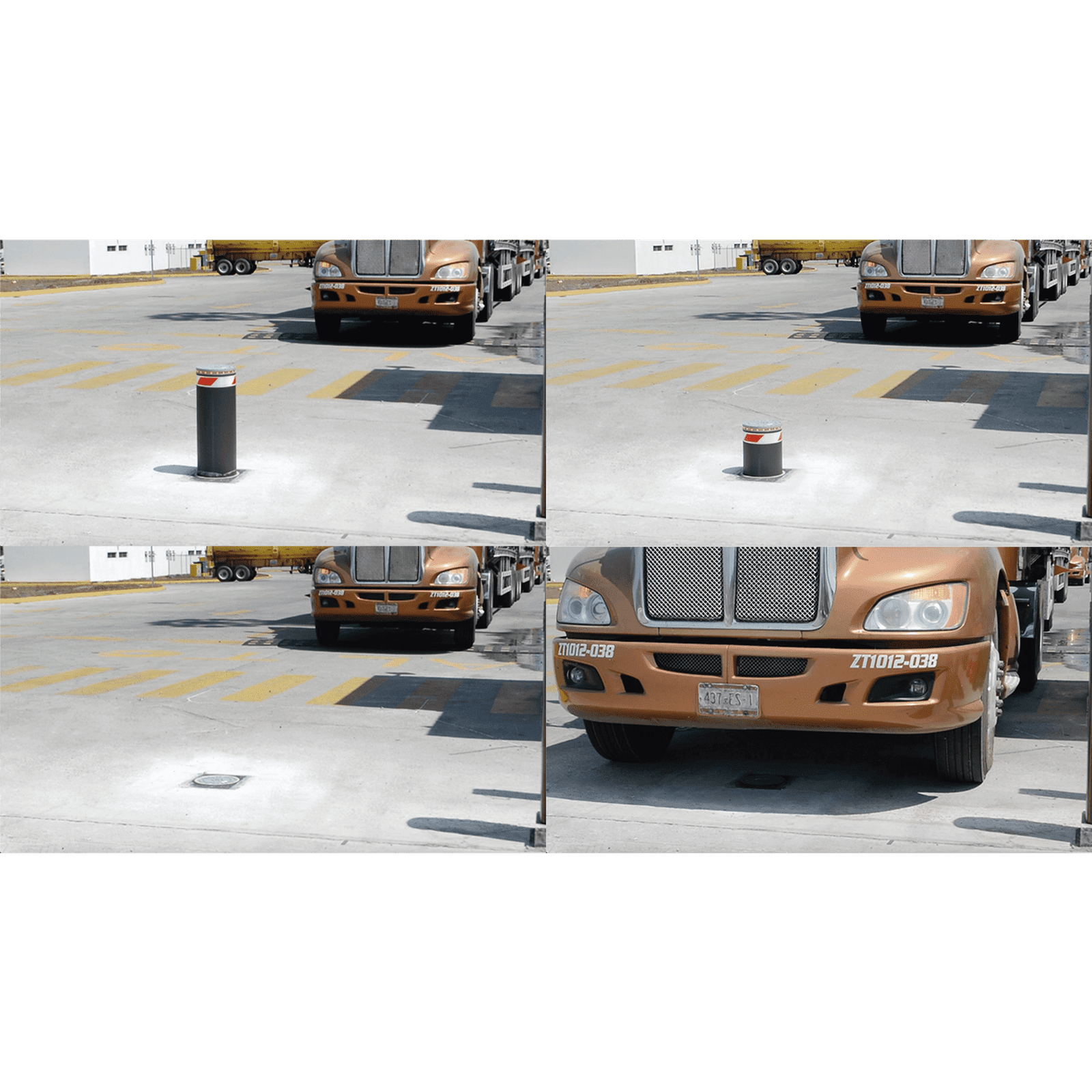 Bolardo Hidráulico / TODO INCLUIDO (Incluye Bomba Hidráulica Italiana) / Alta resistencia al impacto hasta 250 000 J / Uso intensivo (Incluye Bomba italiana)/ Tarjeta controladora incluida / Fácil instalación XB-220-H06K - AccessPRO