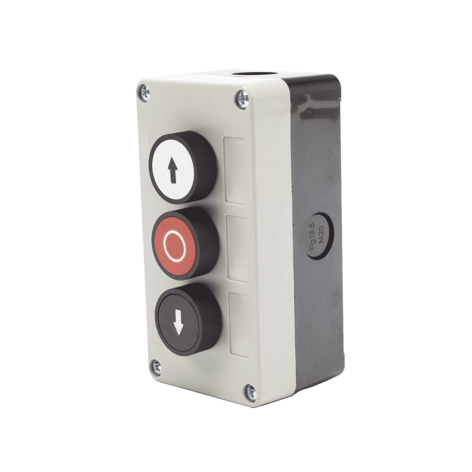 Botonera Triple Para Barreras Vehiculares, Operadores Corredizos y Abatibles. XBS-SW-02 - AccessPRO