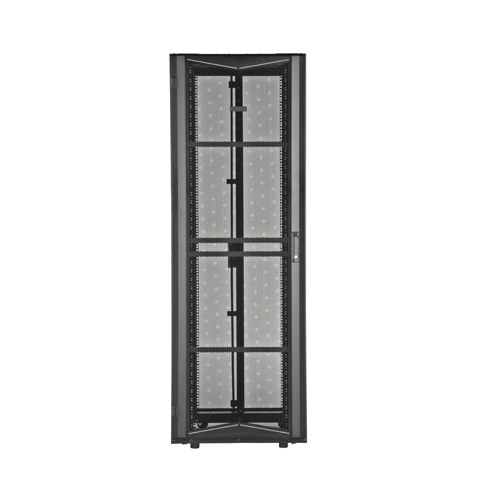 Gabinete FlexFusion para Centros de Datos, 42 UR, 800 mm de Ancho, 1070 mm de Profundidad, Fabricado en Acero, Color Negro XG84212BS0001 - PANDUIT