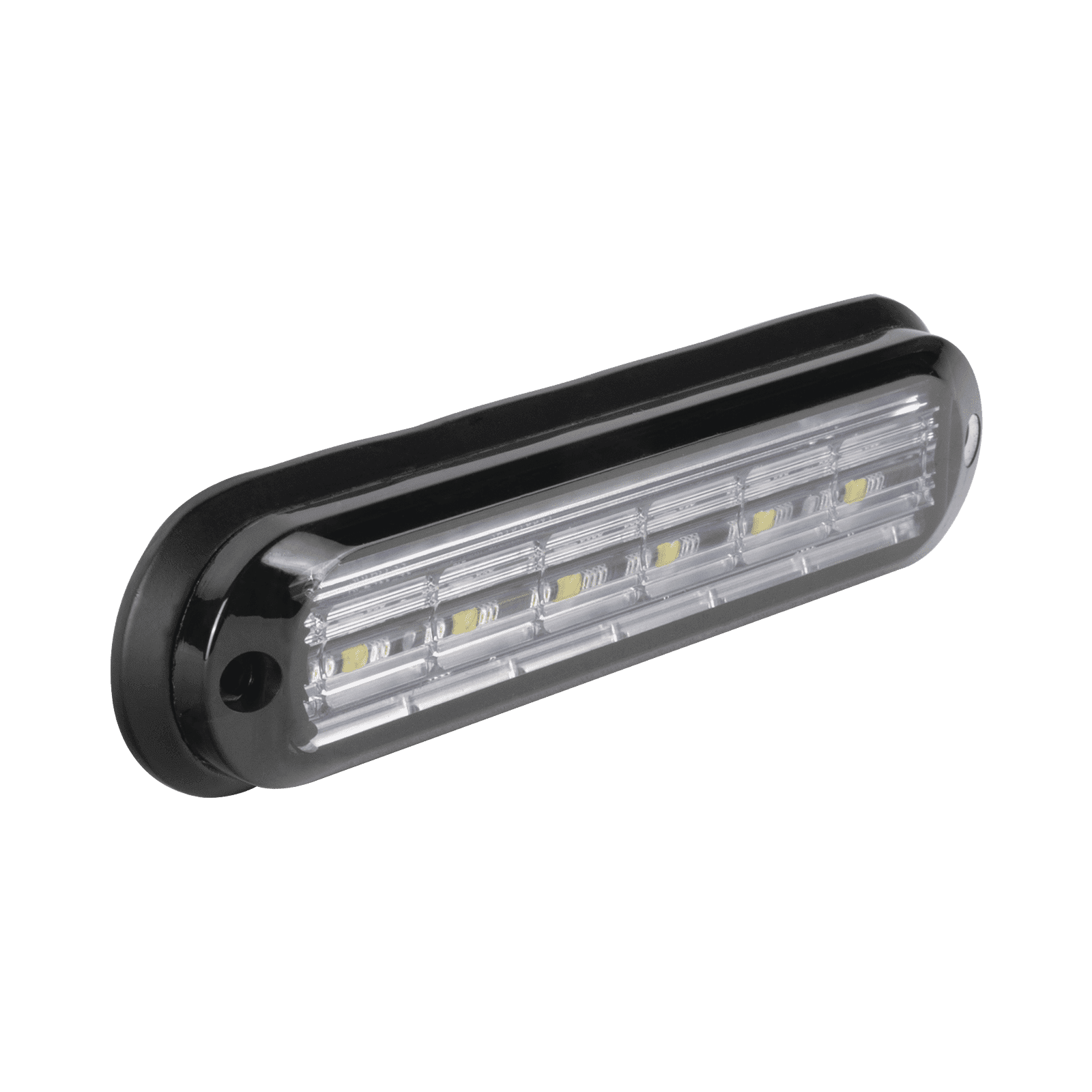 Luz Auxiliar Ultra Brillante  IP67 de 6 LEDs, Color Ambar/Claro, con mica transparente y bisel negro XLT1835AW - EPCOM INDUSTRIAL SIGNALING