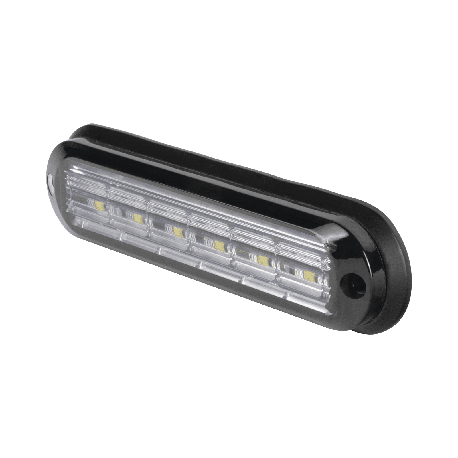 Luz Auxiliar Ultra Brillante  IP67 de 6 LEDs, Color Ambar/Claro, con mica transparente y bisel negro XLT1835AW - EPCOM INDUSTRIAL SIGNALING