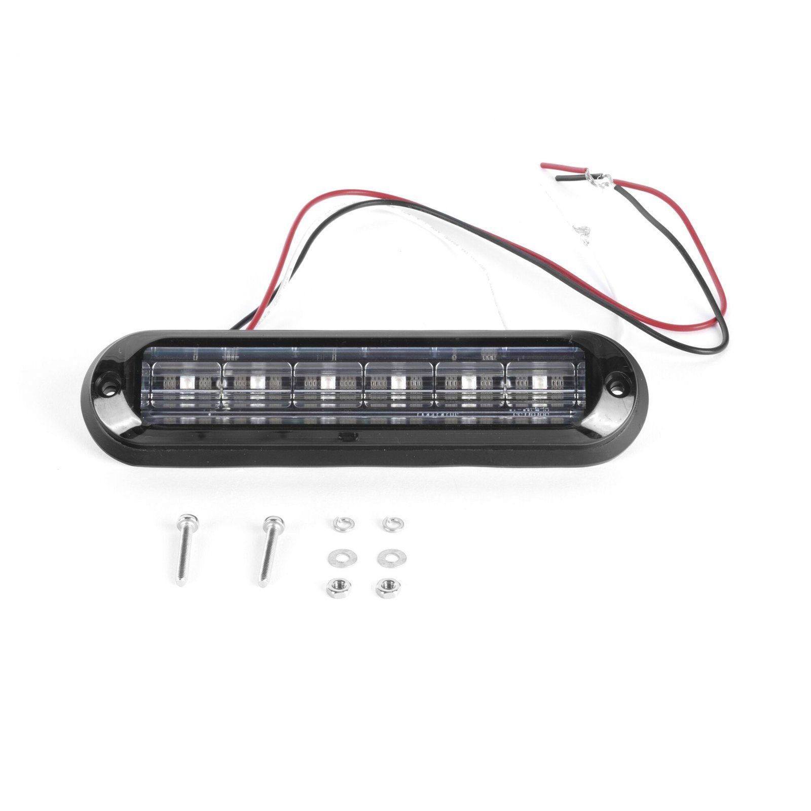 Luz Auxiliar Ultra Brillante IP67 de 6 LEDs, Color Azul, con mica transparente y bisel negro XLT1835B - EPCOM INDUSTRIAL SIGNALING