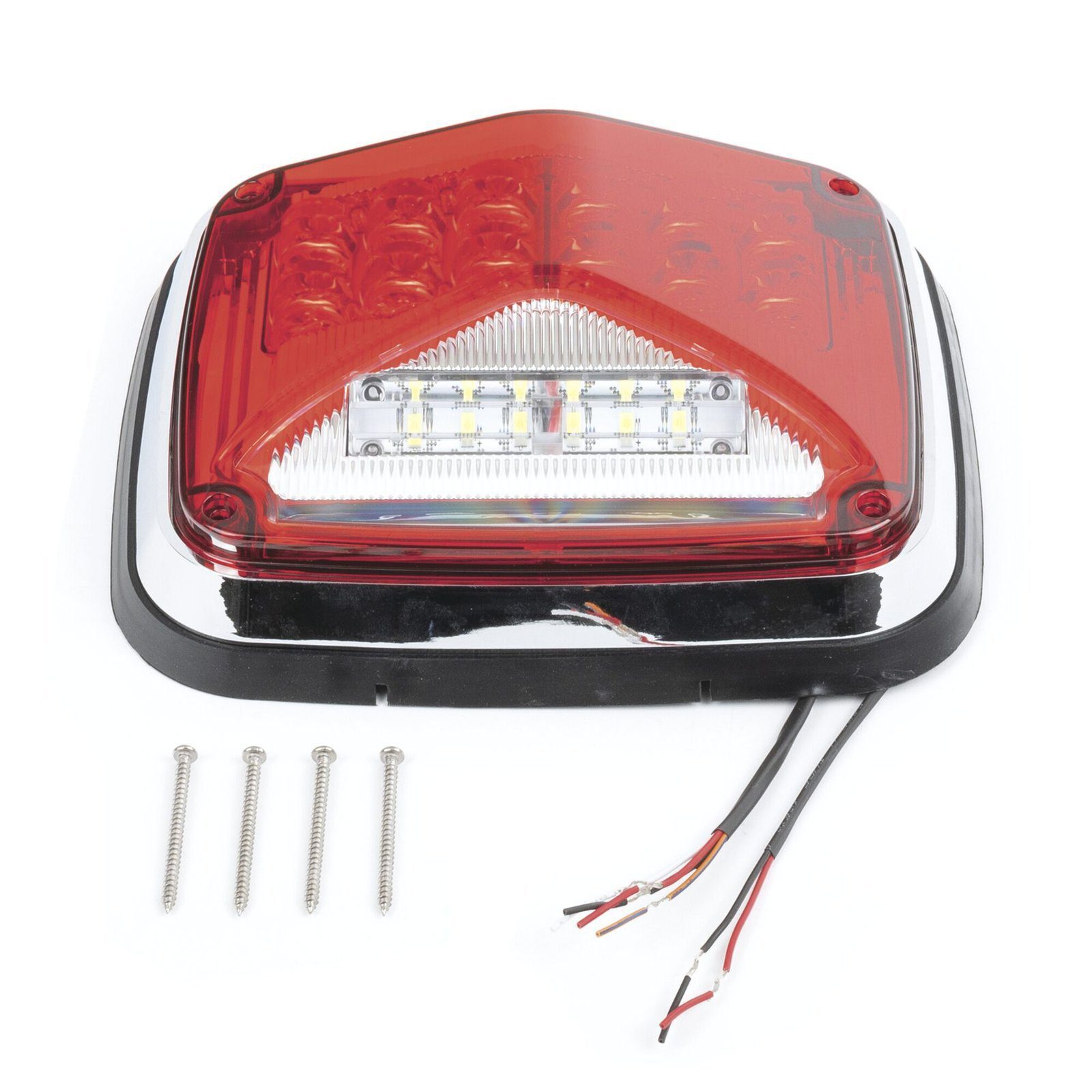 Luz de advertencia de 8 X 6″, Color Rojo, Con Luz de Trabajo Clara, Ideal para Ambulancias XLTE1755R - EPCOM INDUSTRIAL SIGNALING