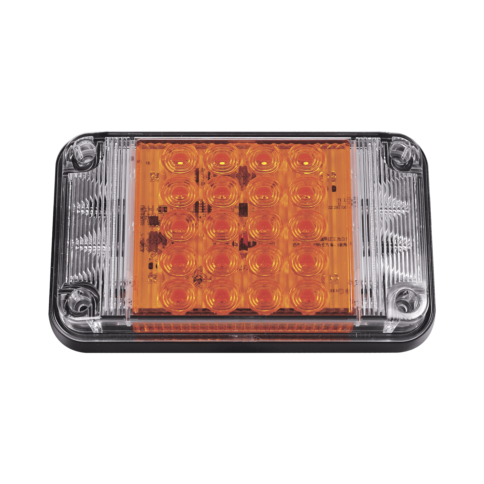 Luz de Advertencia de 7X4″, Color Ámbar, Con Luces de Trabajo, Ideal para Ambulancias XLTE2345A - EPCOM INDUSTRIAL SIGNALING