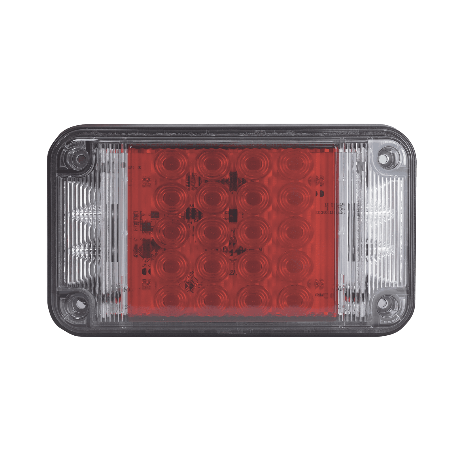 Luz de Advertencia de 7X4″, Color Rojo, Con Luces de Trabajo, Ideal para Ambulancias XLTE2345R - EPCOM INDUSTRIAL SIGNALING