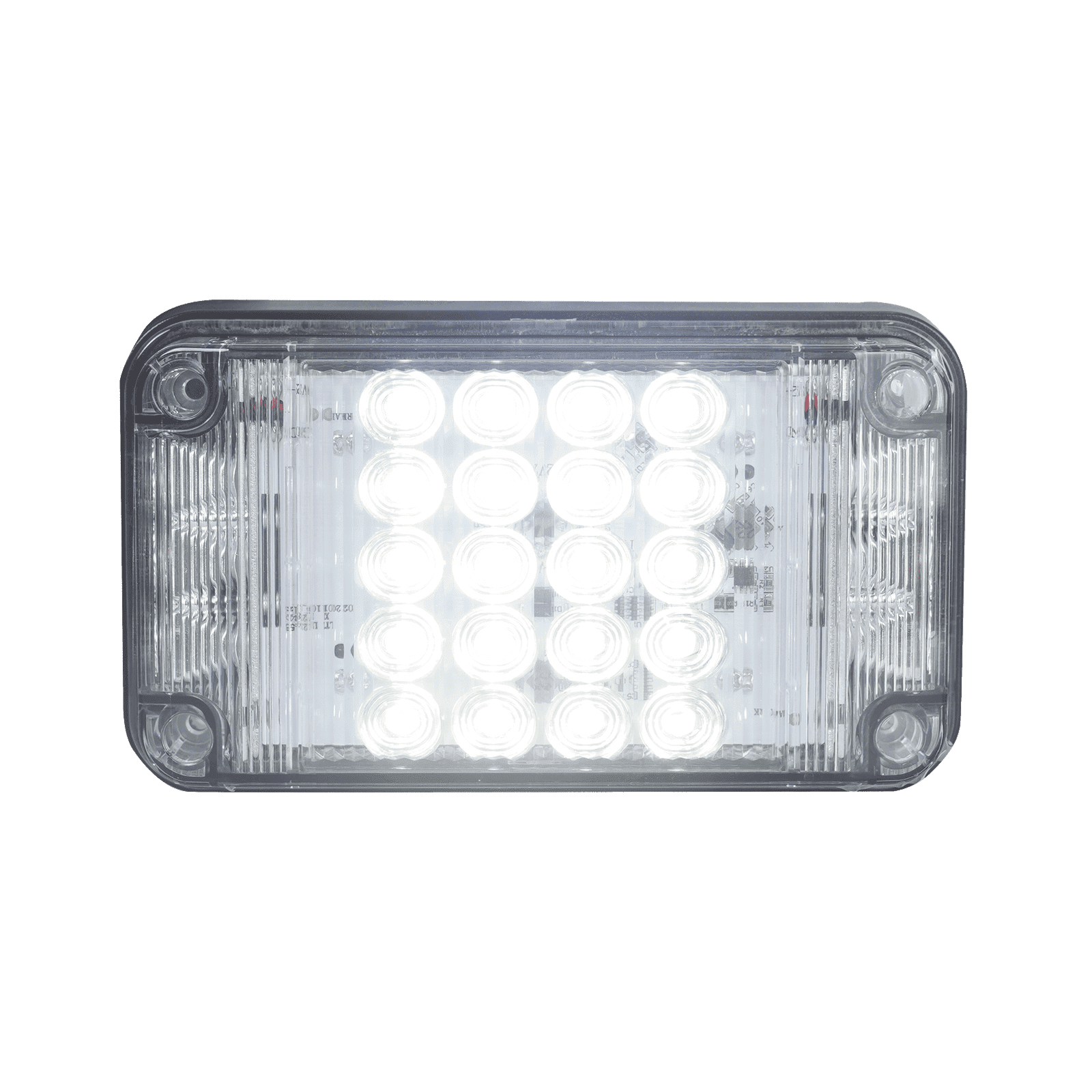 Luz de Advertencia de 7X4″, Color Claro, Con Luces de Trabajo, Ideal para Ambulancias XLTE2345W - EPCOM INDUSTRIAL SIGNALING