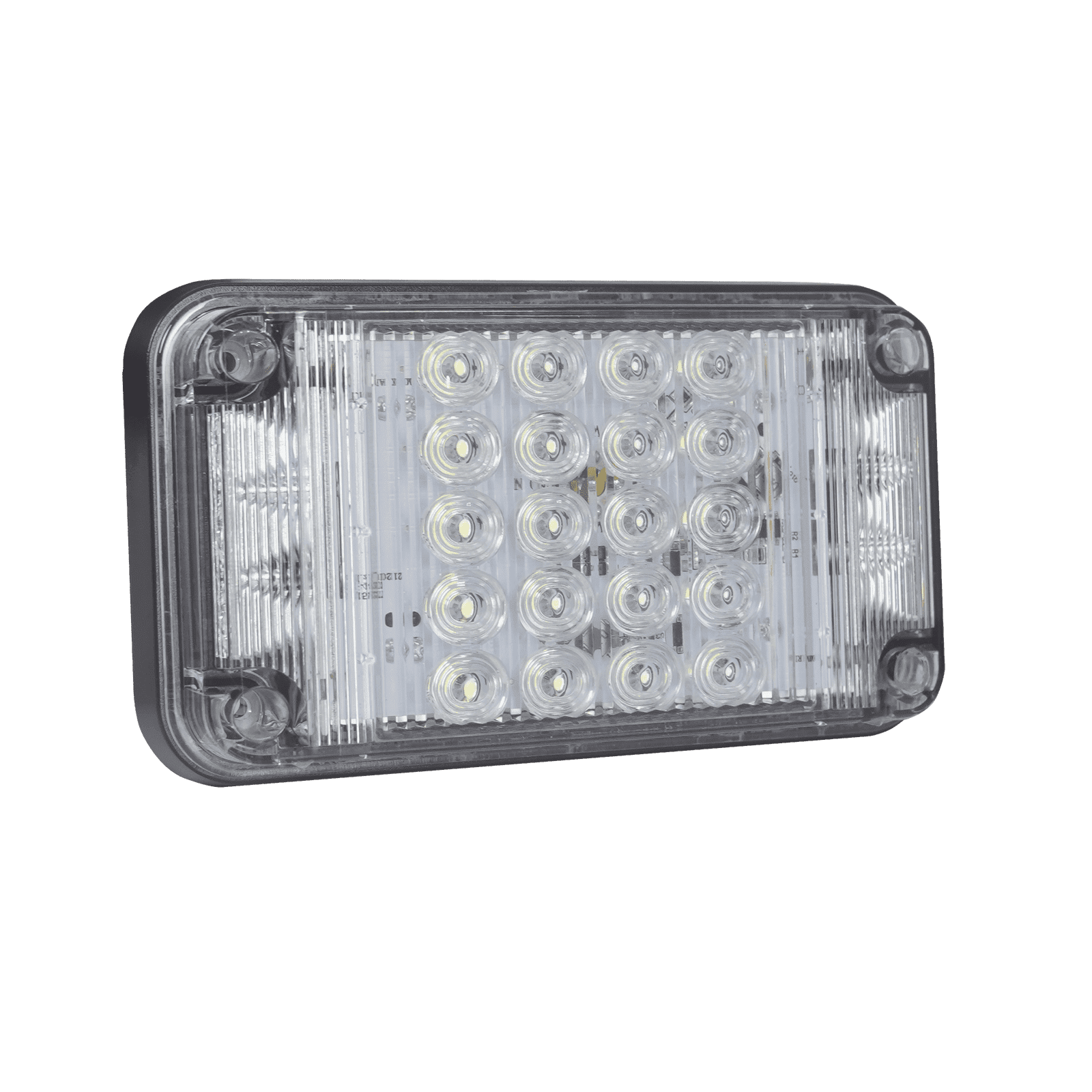 Luz de Advertencia de 7X4″, Color Claro, Con Luces de Trabajo, Ideal para Ambulancias XLTE2345W - EPCOM INDUSTRIAL SIGNALING