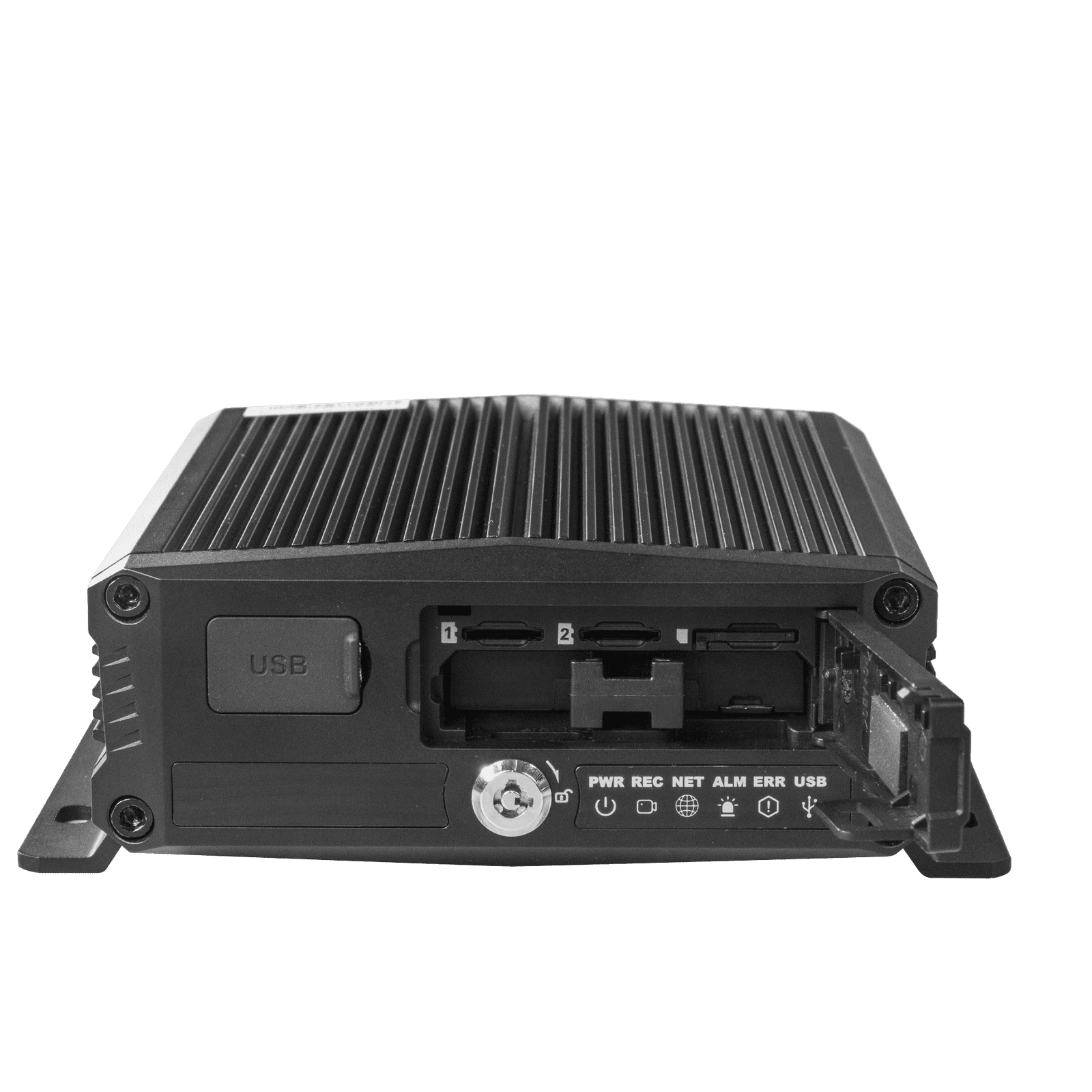 DVR Móvil / Multiplataforma / 4 Canales AHD + 2 canales IP/ Almacenamiento en Memoria Micro SD / H.265 / Chip IA Embebido / Soporta 4G / GPS XMR406NAHD - STREAMAX