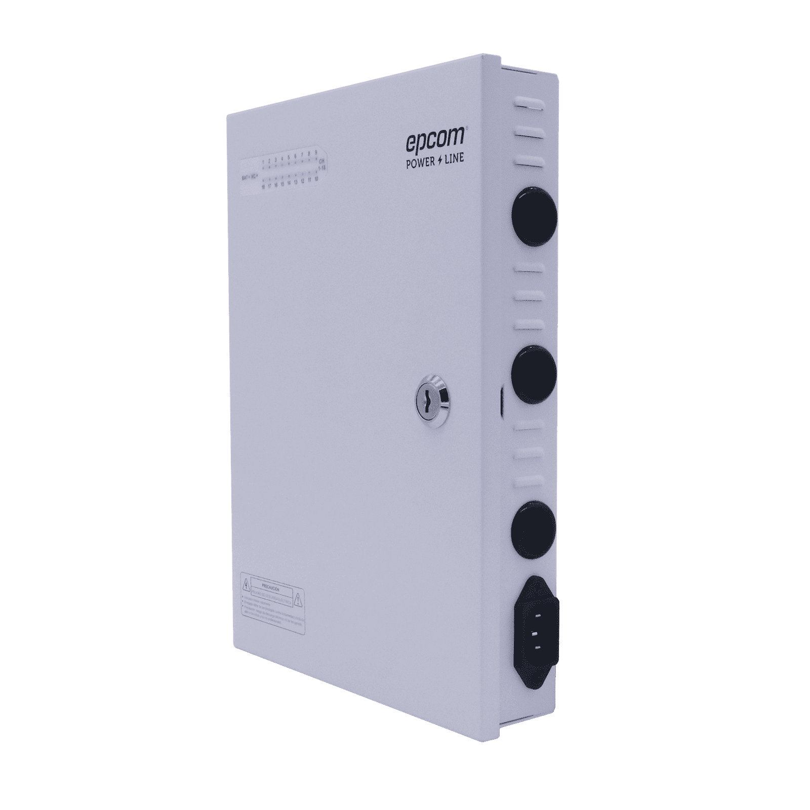Fuente PREMIUM / 11-15 V / 18 canales / 20 A / Alta tecnología en seguridad / Doble ventilador / Hasta 1.8 Amperes por Salida / Filtro de ruido por canal / Diseño de alta gama. XP18DC20HD - EPCOM POWERLINE
