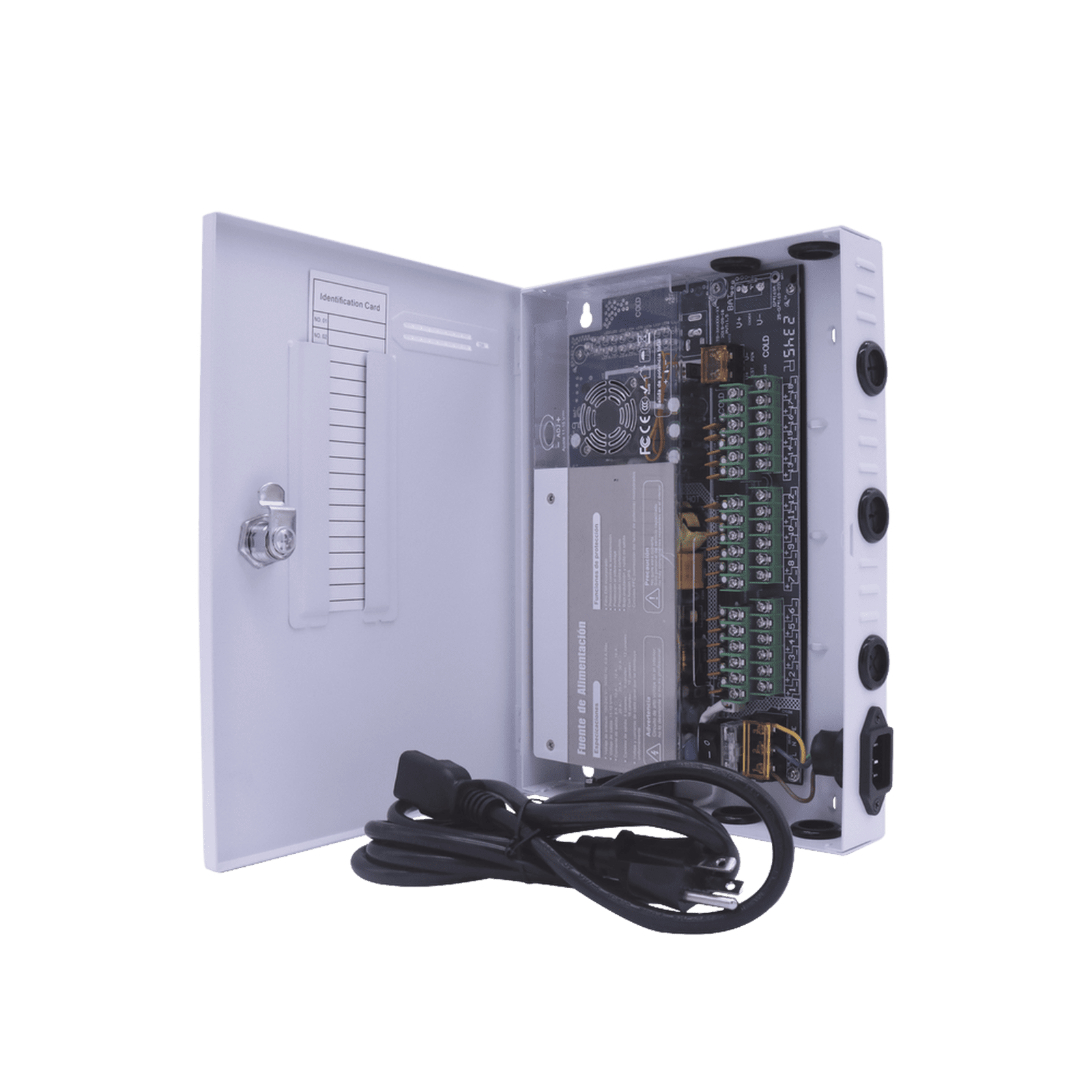 Fuente PREMIUM / 11-15 V / 18 canales / 30 A / Alta tecnología en seguridad / Doble ventilador / Hasta 1.85 Amperes por Salida / Filtro de Ruido por canal / Diseño de alta gama. XP18DC30UD - EPCOM POWERLINE