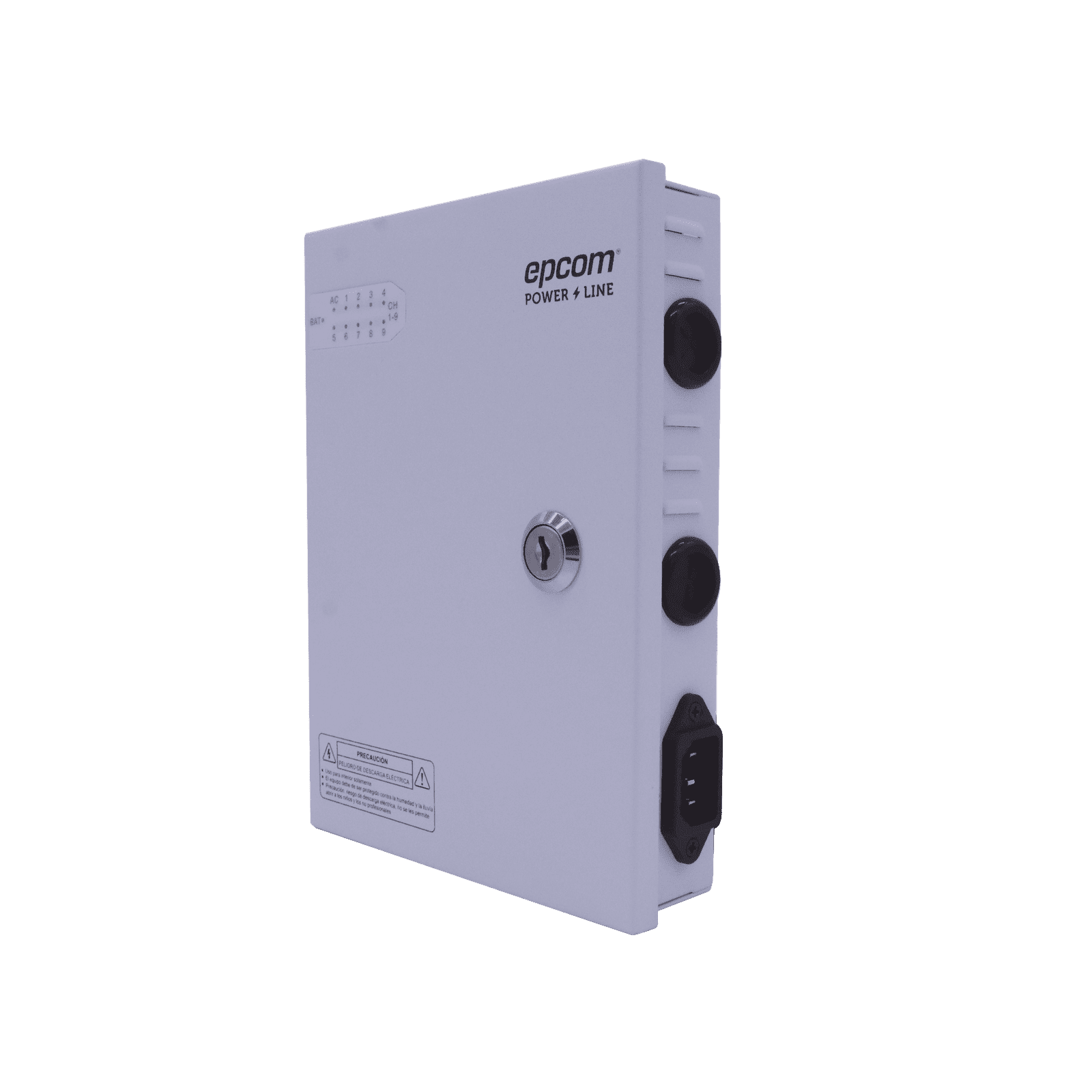 Fuente PREMIUM / 11-15 V / 9 canales / 16 A / Alta tecnología en seguridad / Doble ventilador / Hasta 1.8 Amperes por Salida / Filtro de ruido por canal / Diseño de alta gama. XP9DC16HD - EPCOM POWERLINE
