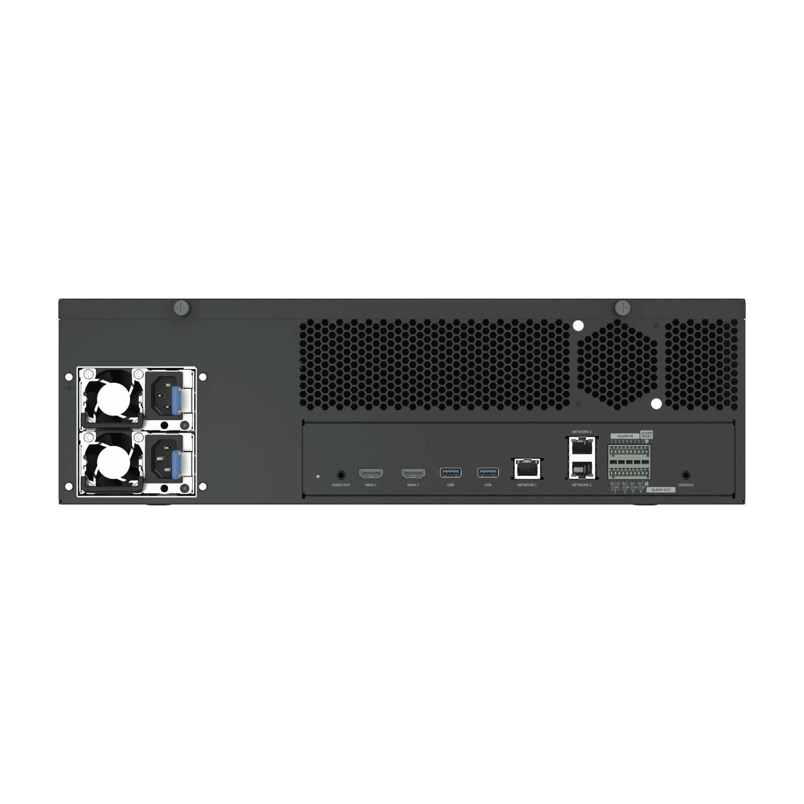 NVR de 64 canales /  Hasta 32 MP / H.265 & Wisestream / Procesamiento 400 Mbps / 3 Puertos de Red / Raid 5-6 / 16 bahias para disco duro (no incluidos) XRN-6420DB4 - Hanwha Techwin Wisenet