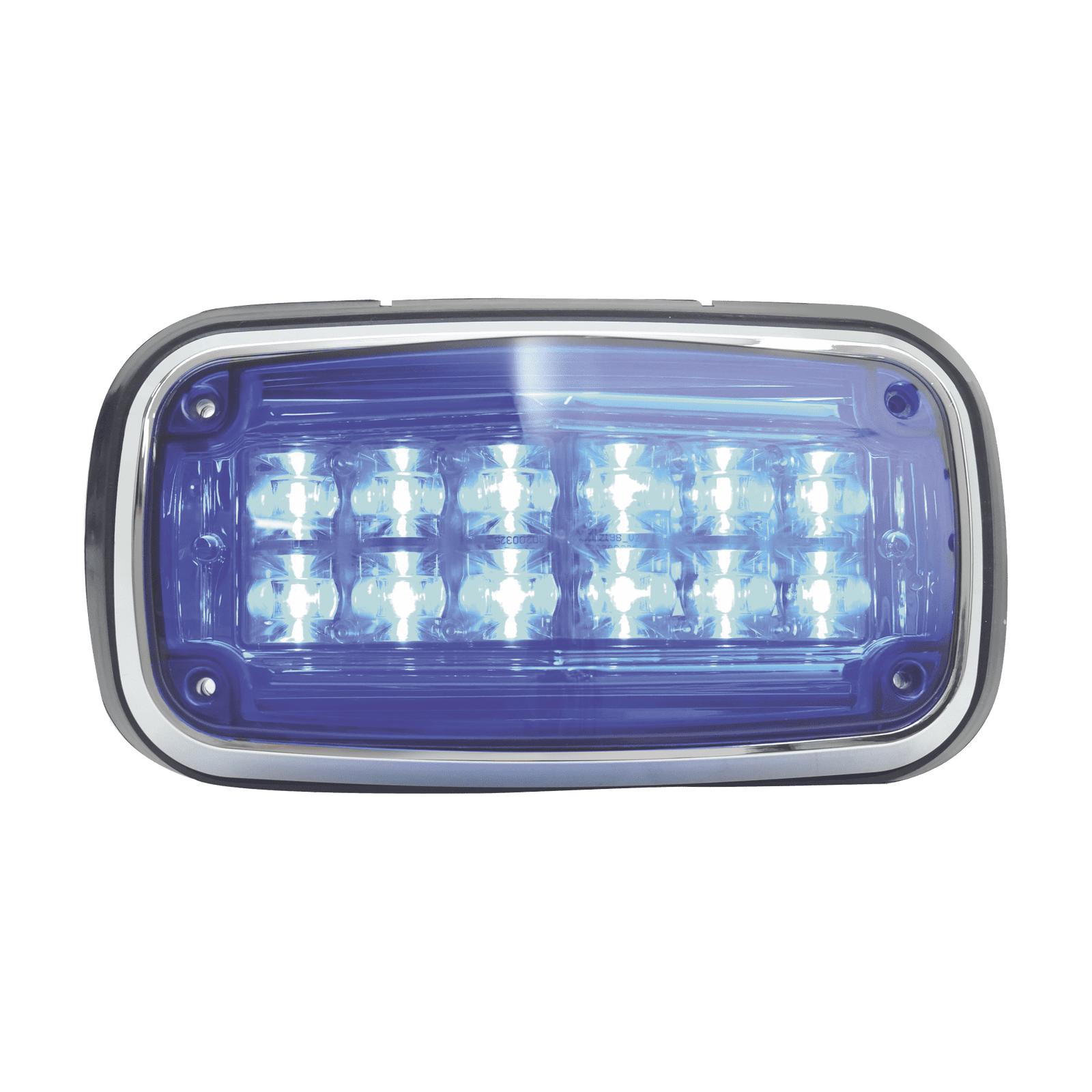 Luz de advertencia 8 X 4″, Color Azul, IP67, SAE, Ideal para Ambulancias XT1885B - EPCOM INDUSTRIAL SIGNALING