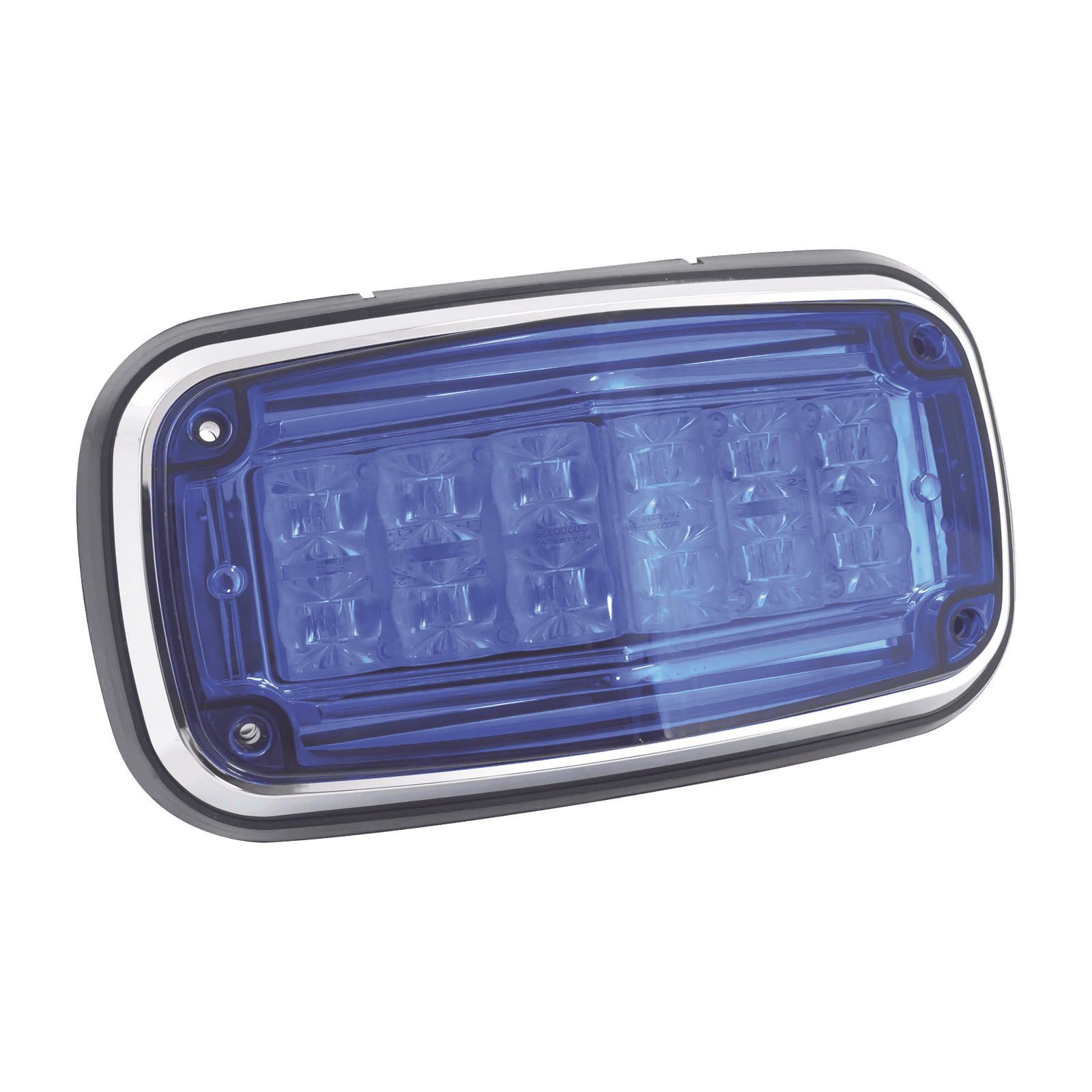 Luz de advertencia 8 X 4″, Color Azul, IP67, SAE, Ideal para Ambulancias XT1885B - EPCOM INDUSTRIAL SIGNALING