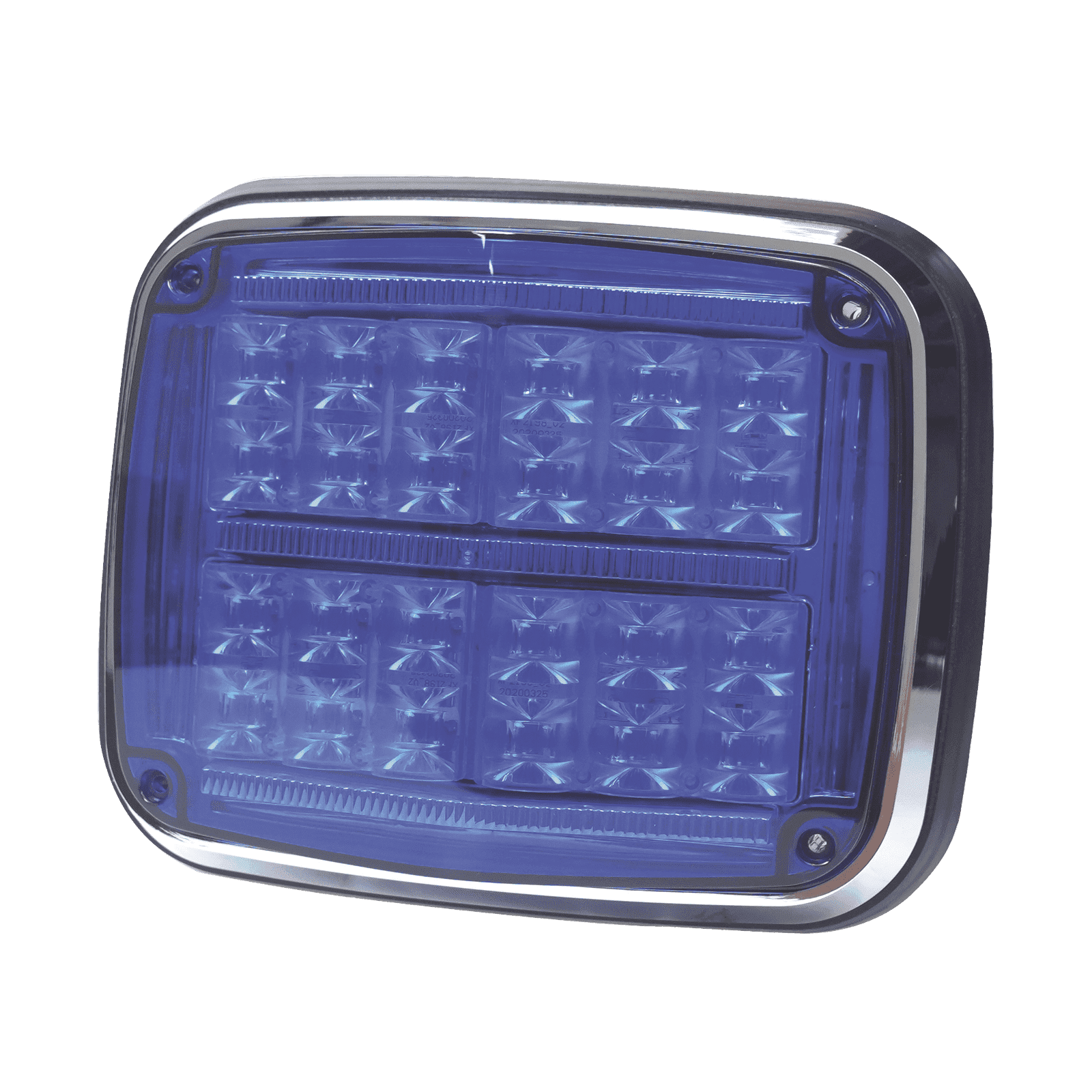 Luz de advertencia de 8 X 6″, Color Azul, SAE, IP67, Ideal para Ambulancias XT1895B - EPCOM INDUSTRIAL SIGNALING