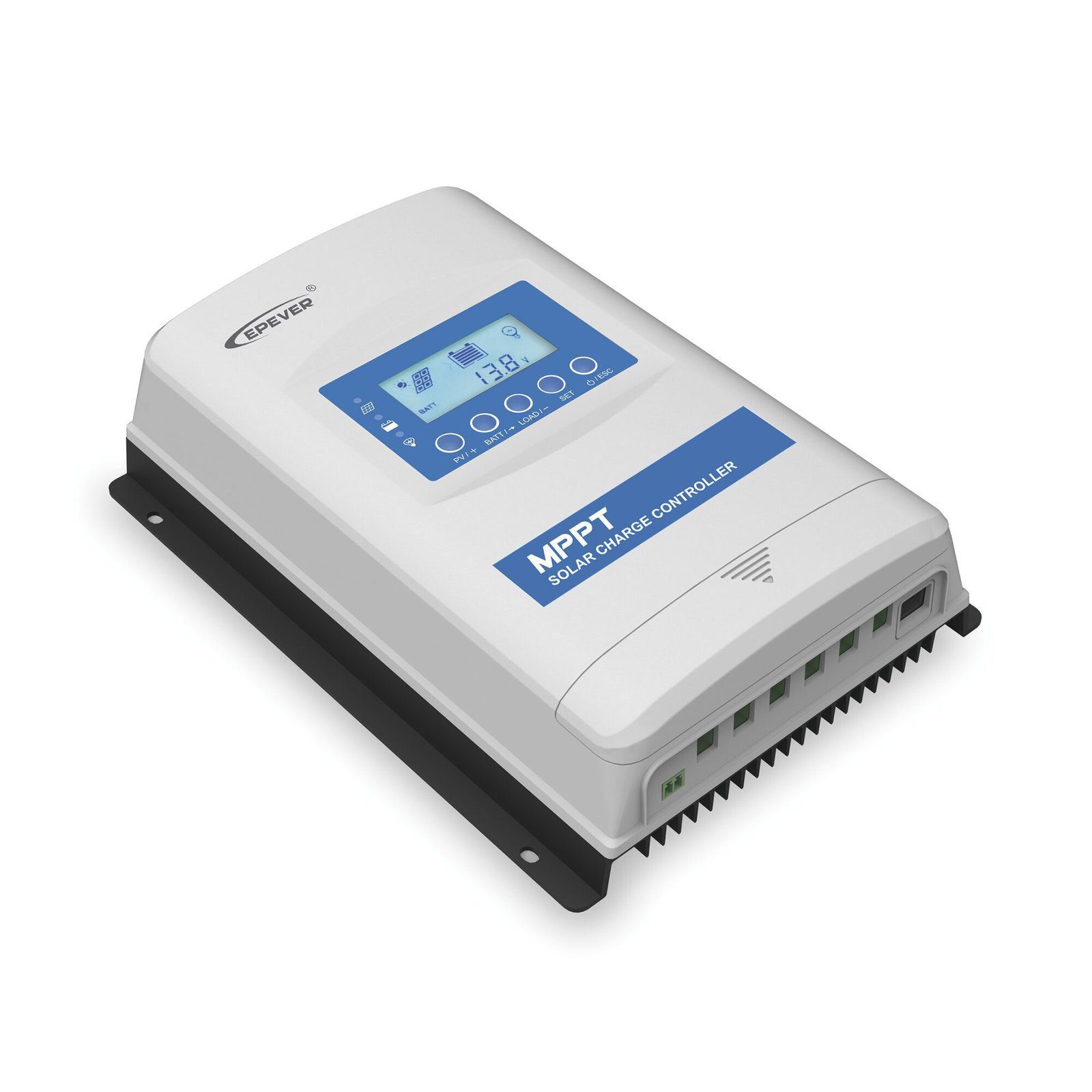 Controlador Solar MPPT 30A 12/24V, Máximo Voltaje de Circuito Abierto Voc 100Vcc, Configurable para Baterías de Litio XTRA-3210-N - EPEVER