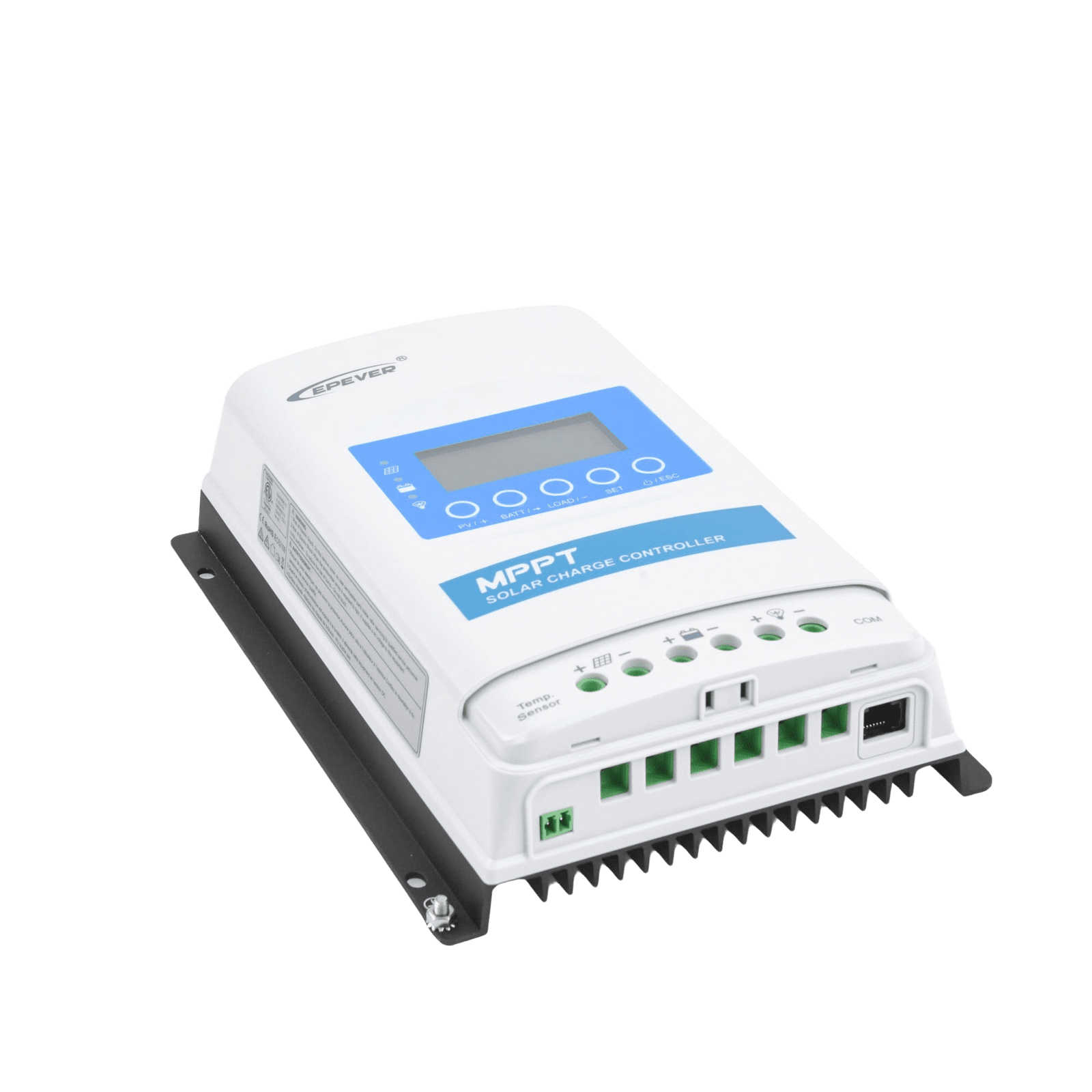 Controlador Solar MPPT 30A 12/24V, Máximo Voltaje de Circuito Abierto Voc 100Vcc, Configurable para Baterías de Litio XTRA-3210-N - EPEVER
